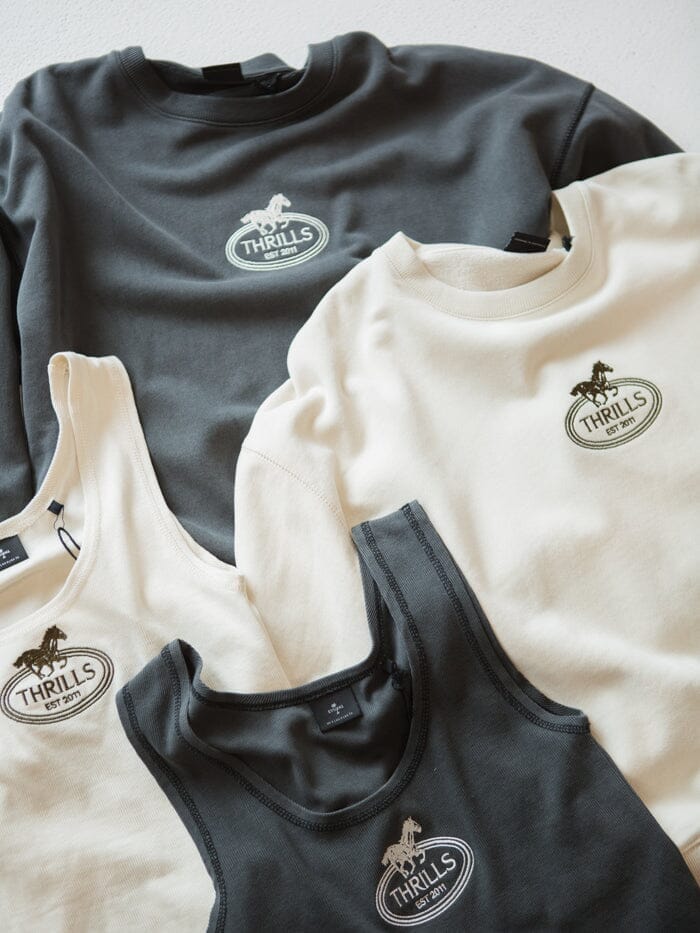 Chariot Oval Slouch Crew - Heritage White