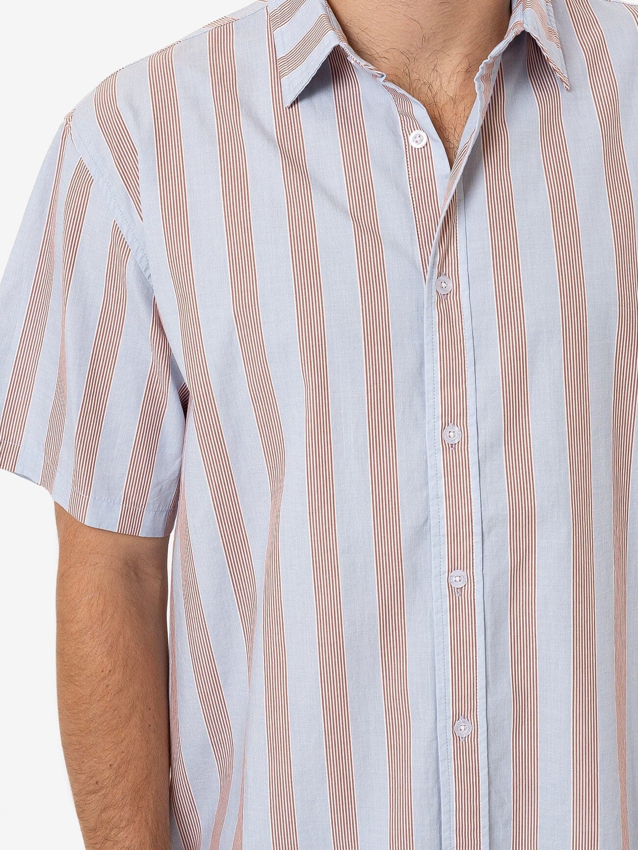 Mens Porter Short Sleeve Shirt - Sky Blue