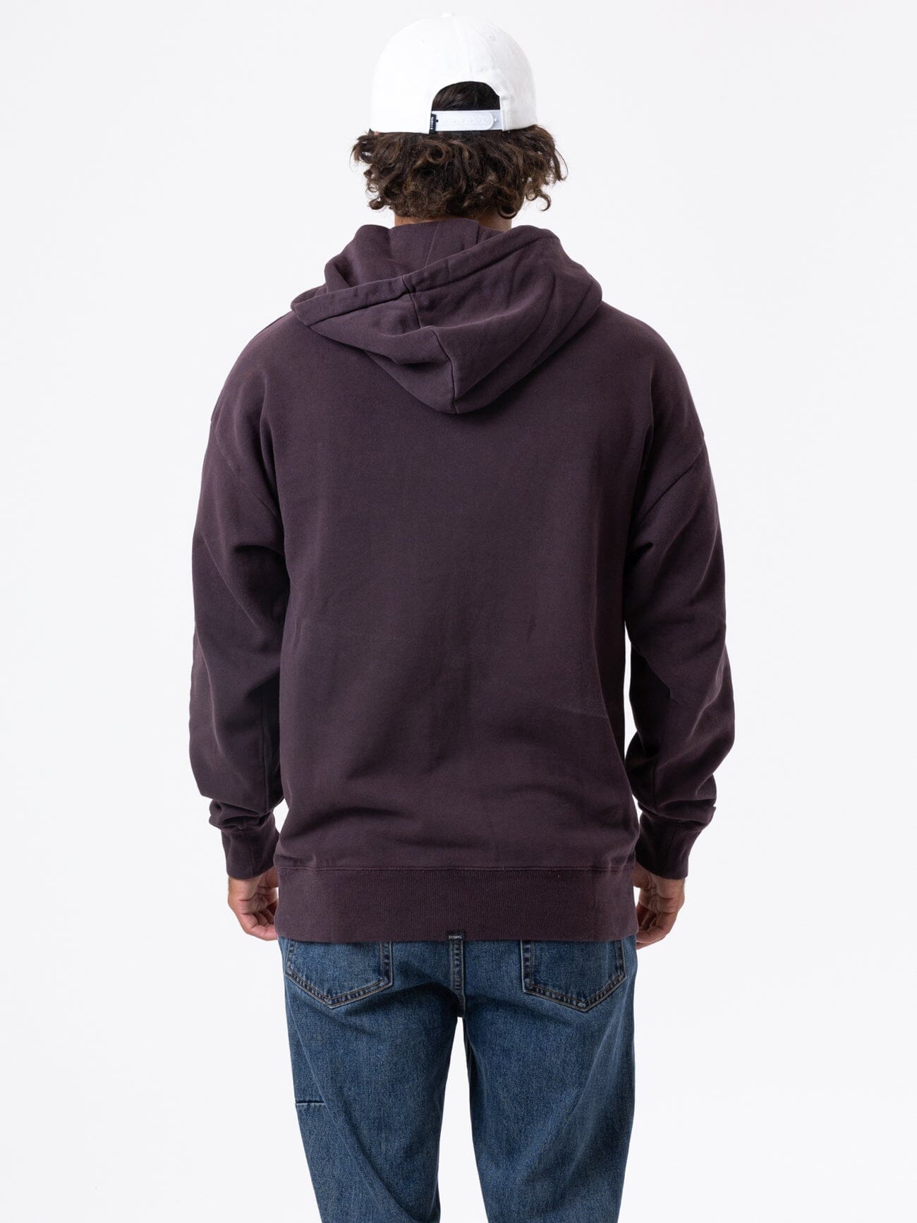 Minimal Thrills Slouch Pull On Hood - Deep Plum