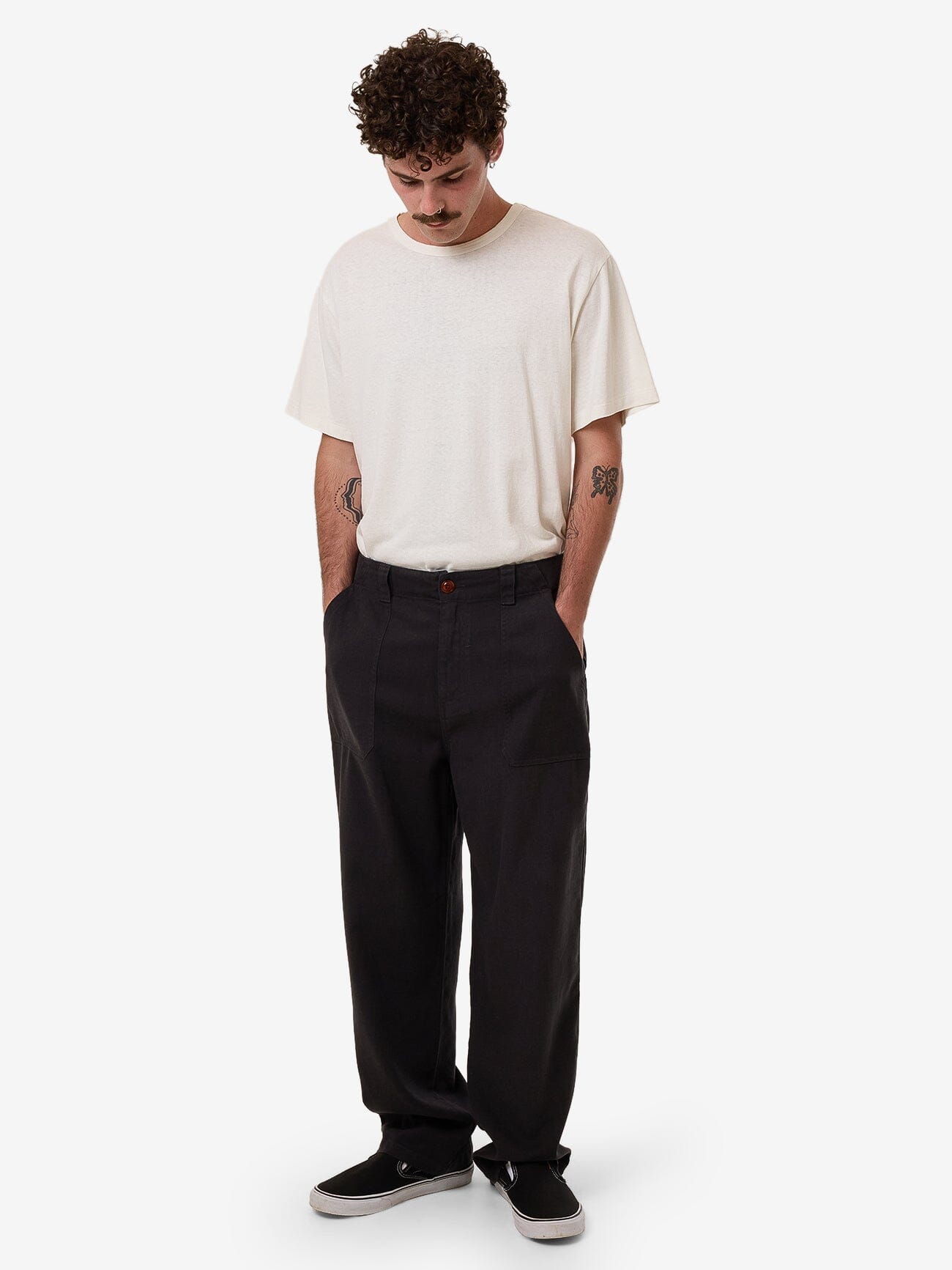Hemp Thrills Slacker Utility Pant - Black