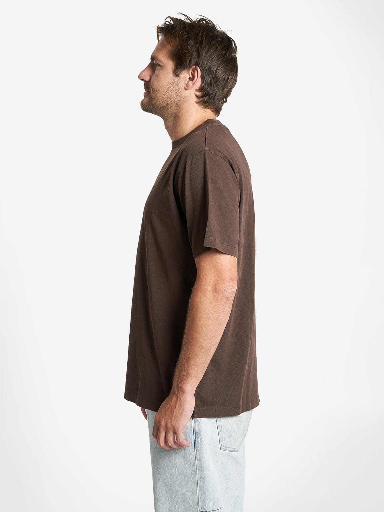 Hell Raising Merch Fit Tee - Postal Brown