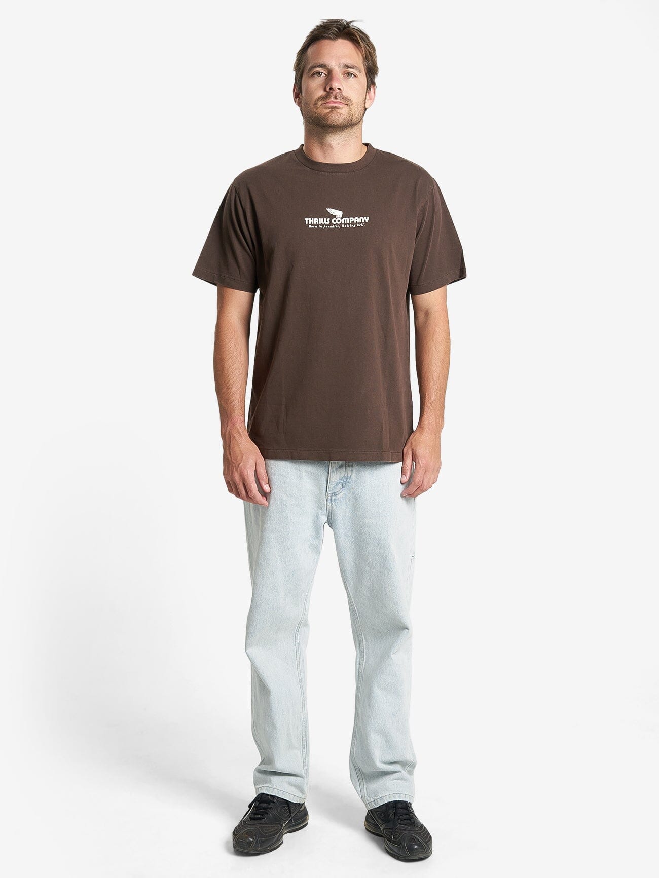 Hell Raising Merch Fit Tee - Postal Brown