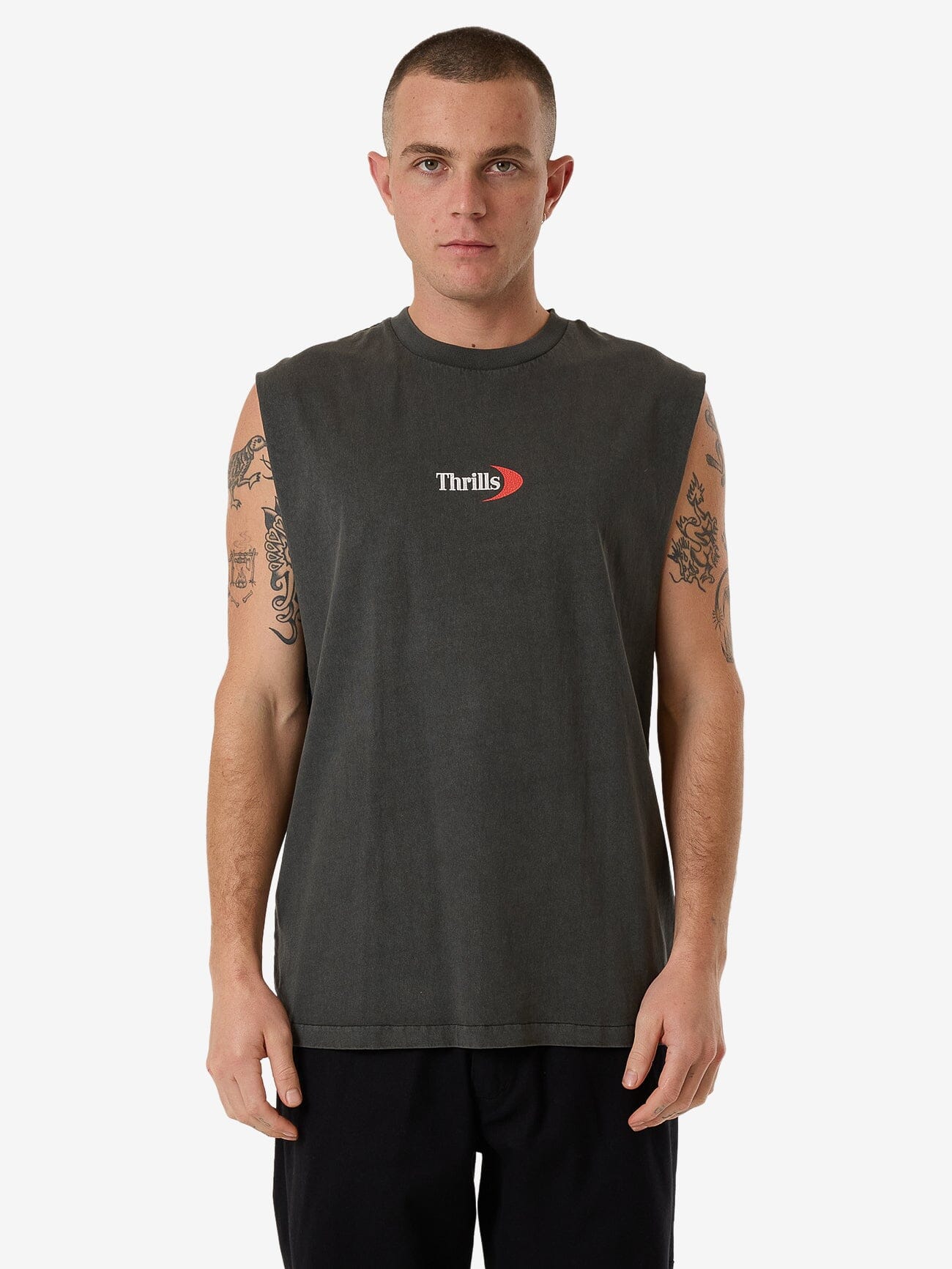 Players Merch Fit Muscle Tee - Merch Black