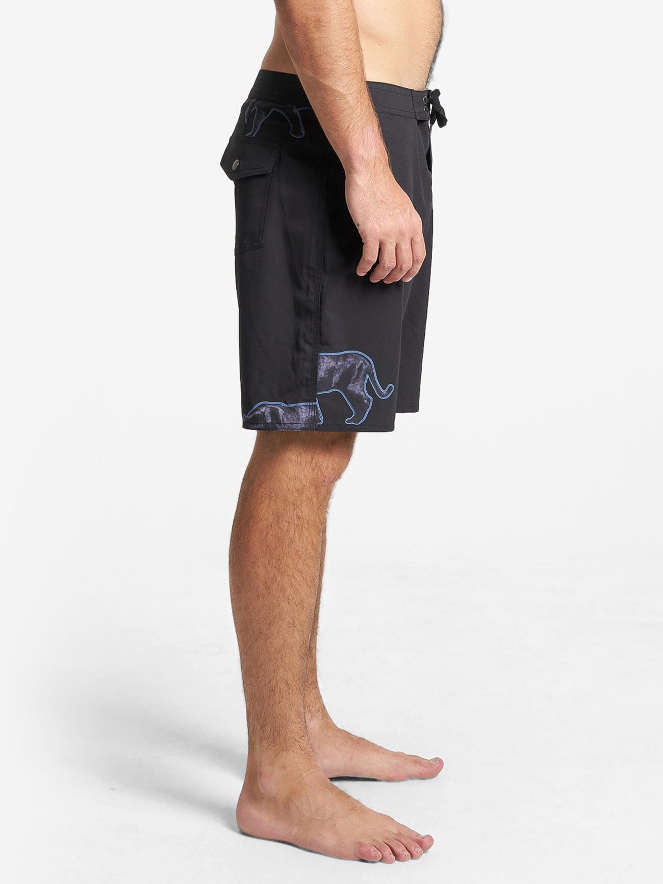Midnight Runner Boardshort - Black