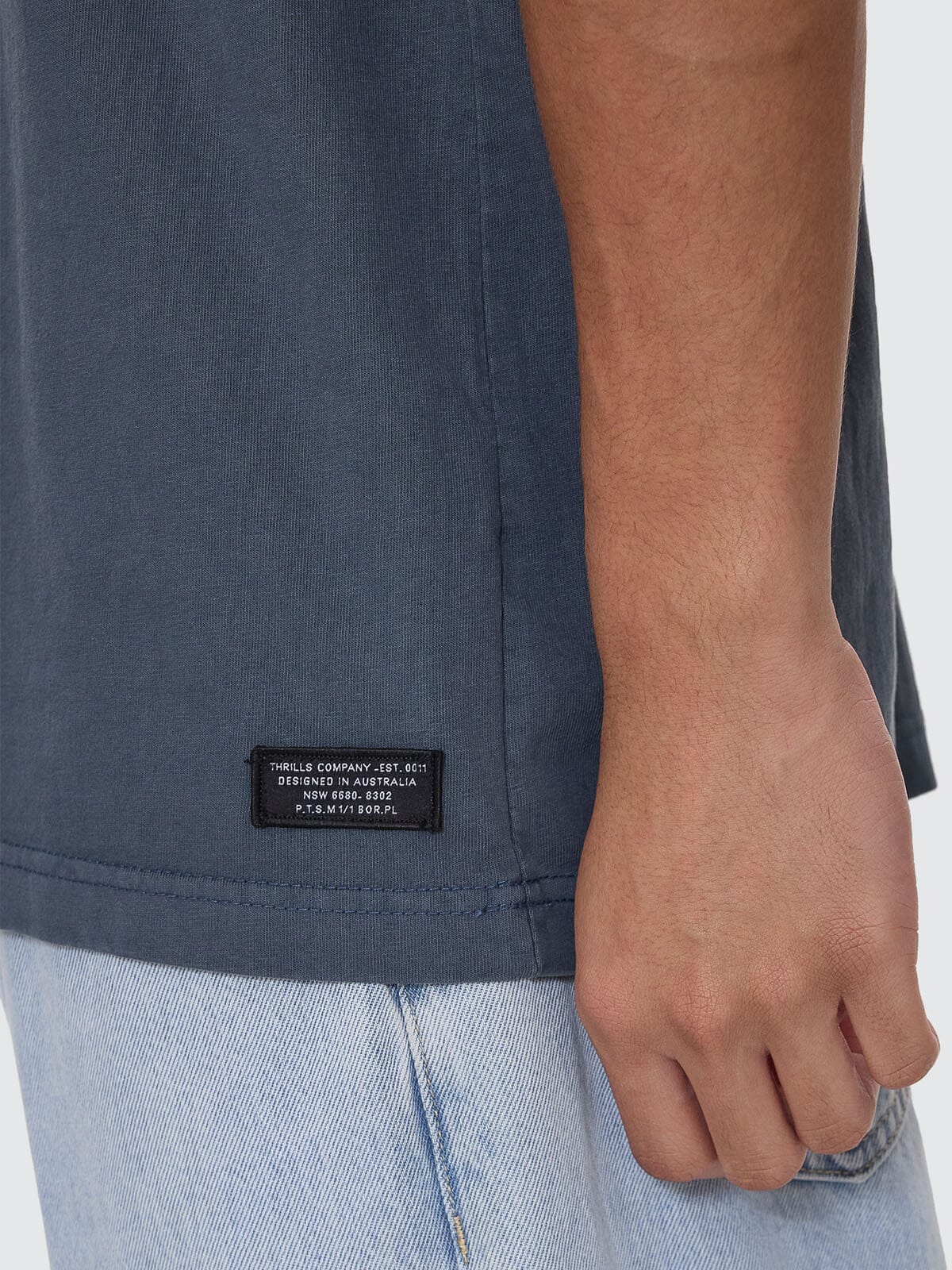 Thrills Military Oversize Fit Tee - Light Petrol