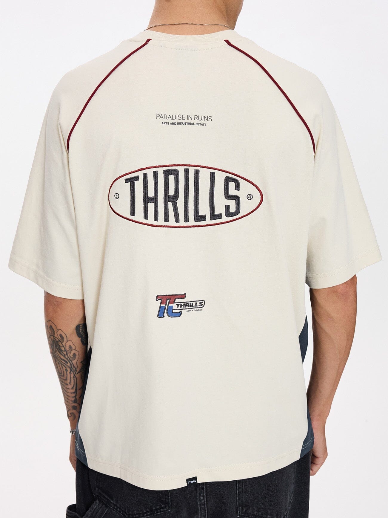 Motion Box Fit Oversize Tee - Heritage White