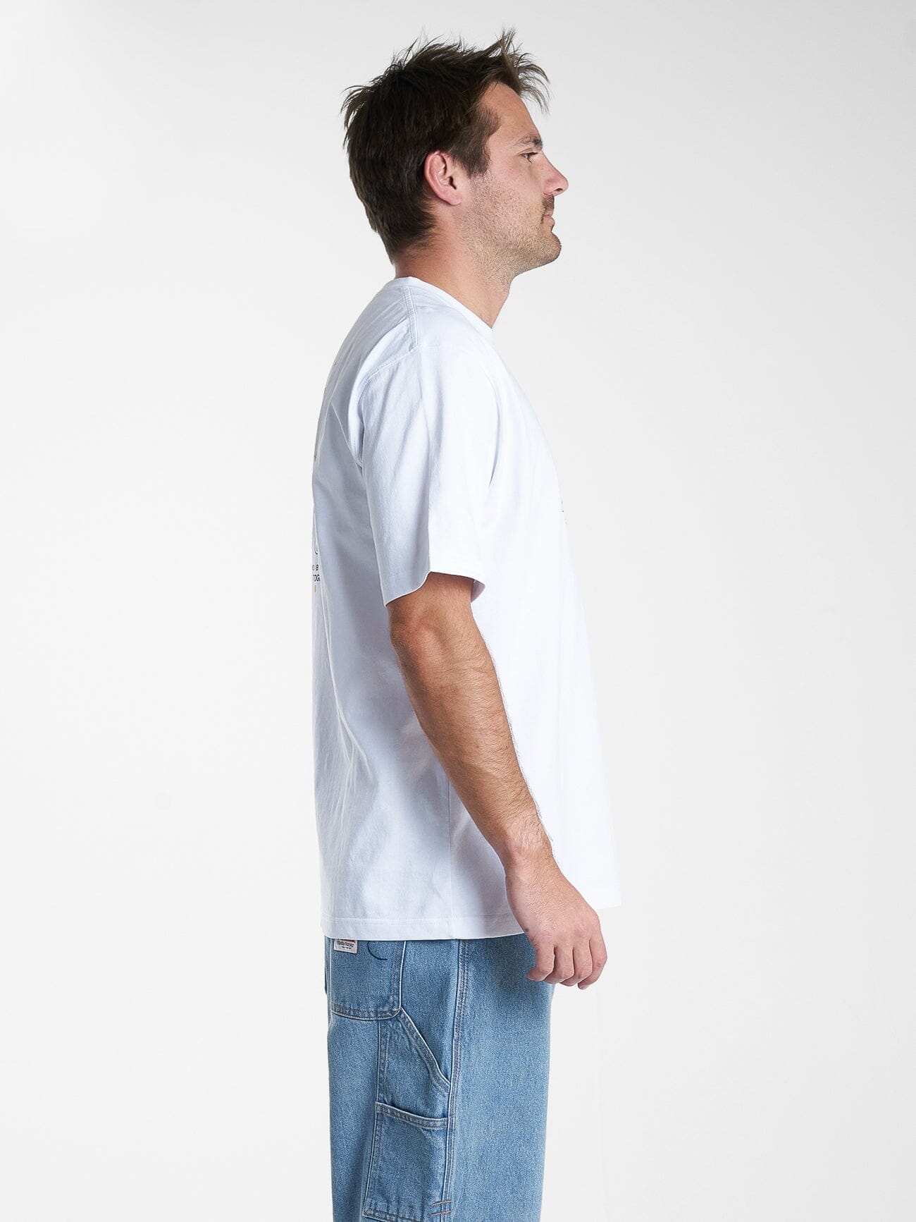 Hard Yakka X Thrills Blacksmith Oversize Tee - White