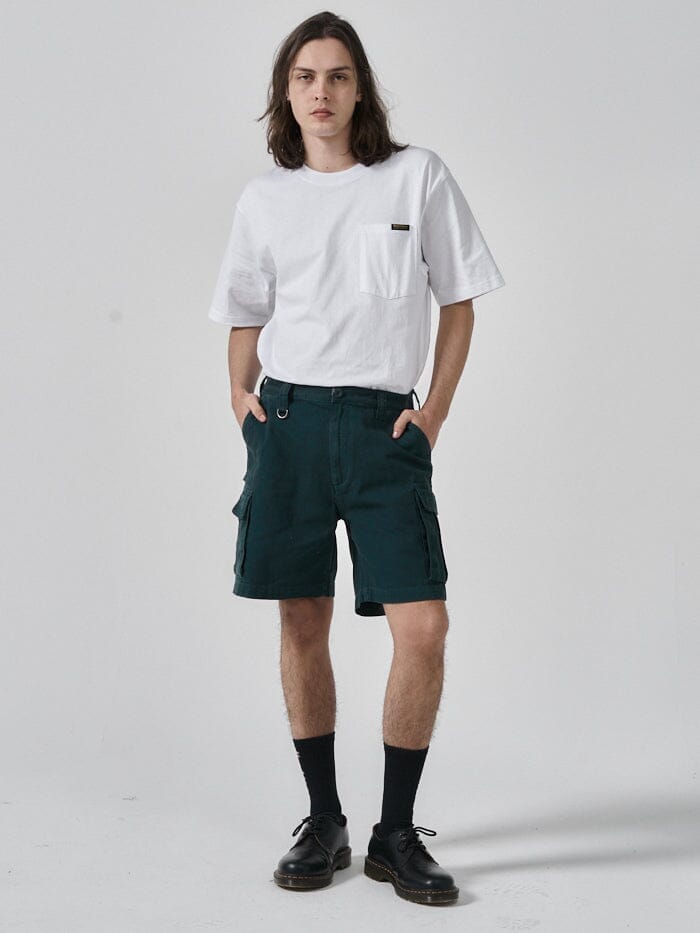 Hard Yakka x Thrills Slacker Cargo Short - Yakka Green