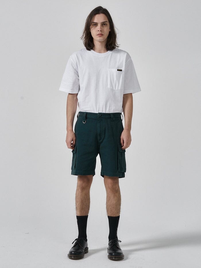Hard Yakka x Thrills Slacker Cargo Short - Yakka Green