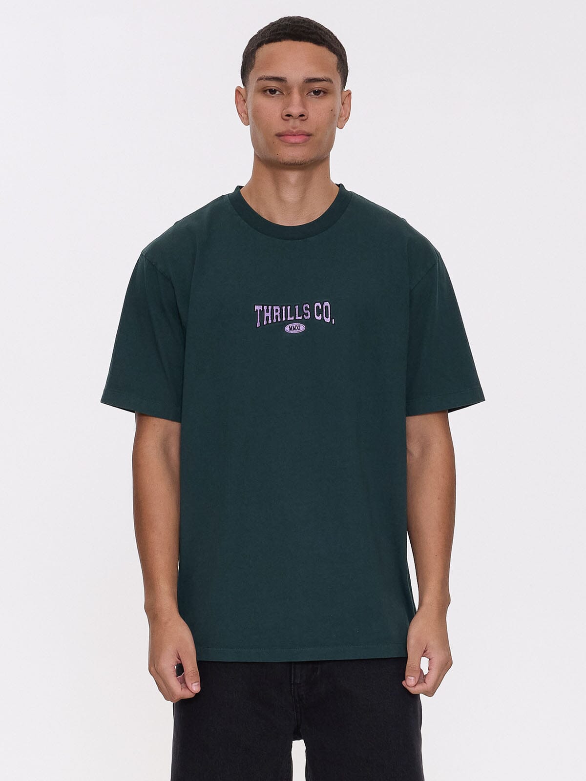 Recruit Oversized Fit Tee - Forrest Green