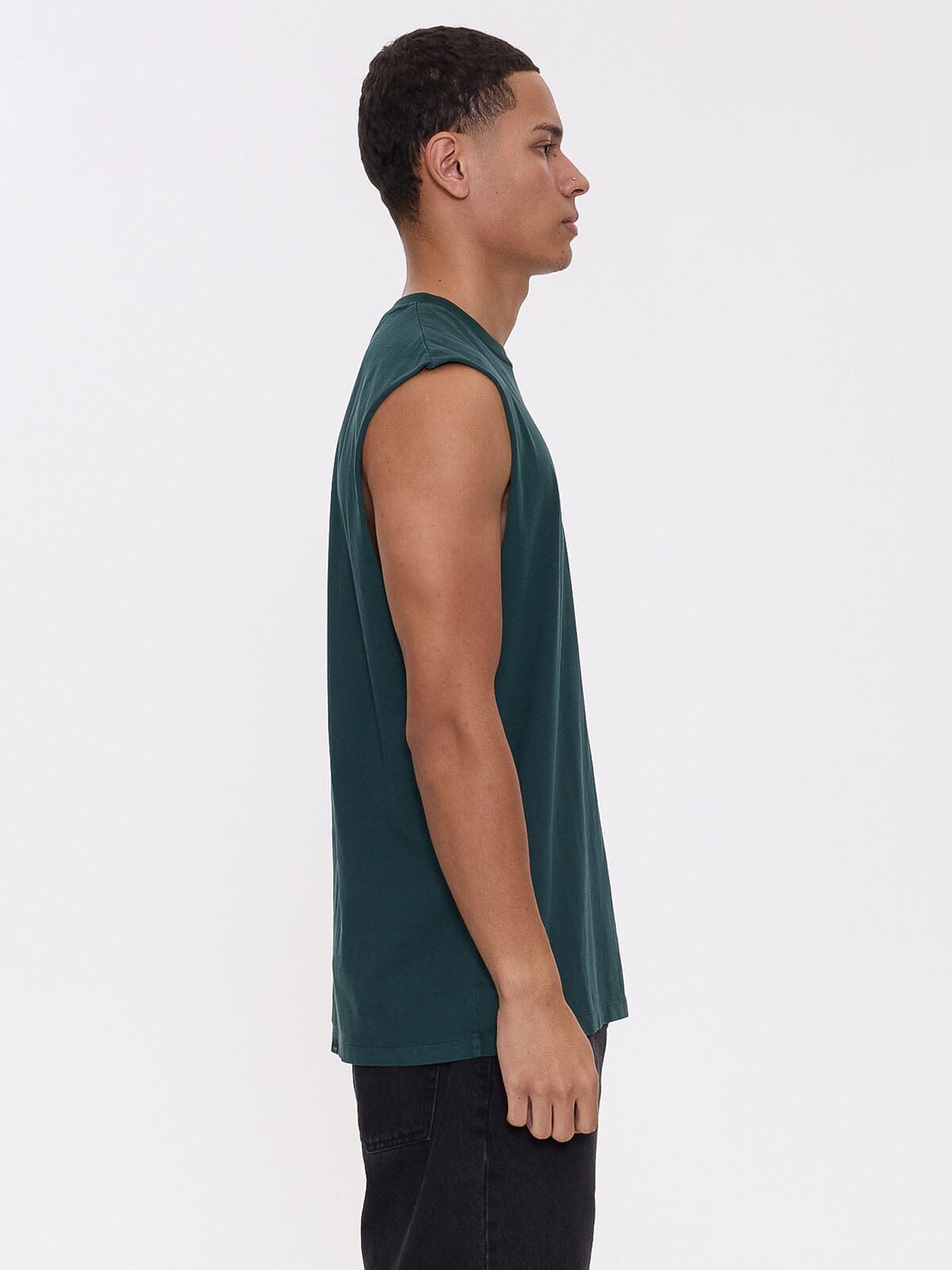 Recruit Merch Fit Muscle Tee - Forest Green