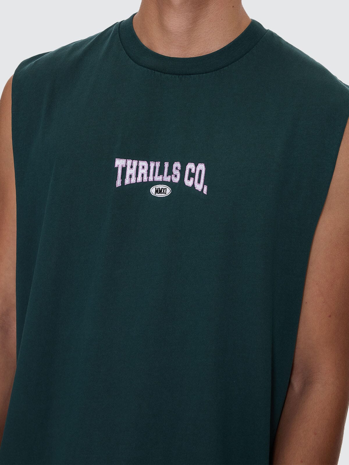 Recruit Merch Fit Muscle Tee - Forest Green