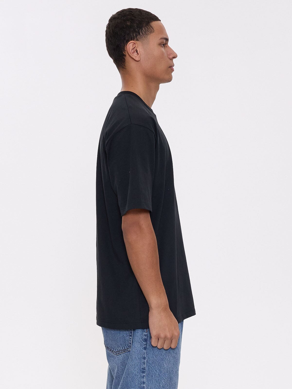 Recruit Oversized Fit Tee - Washed Black