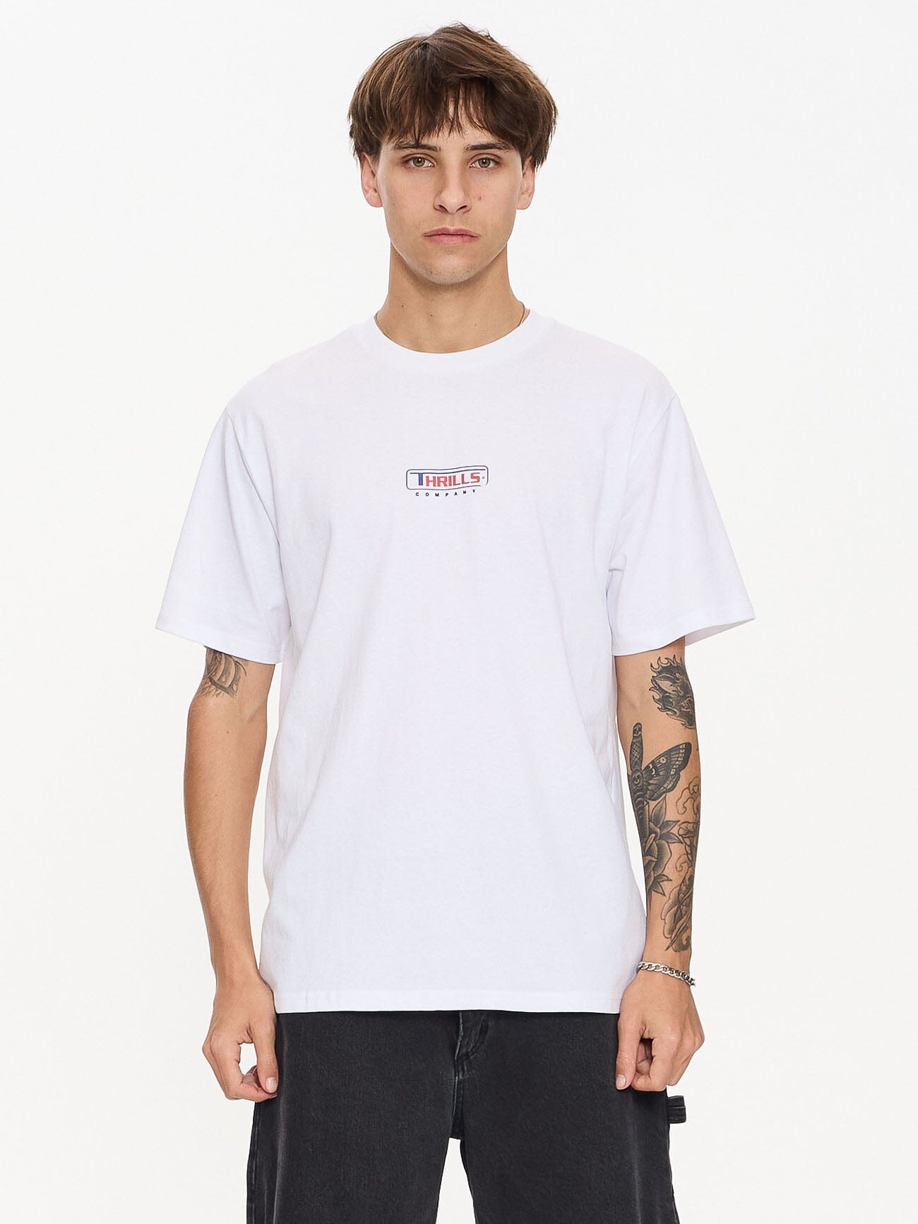 Male model wearing our Thrills standing against a plain studio background.