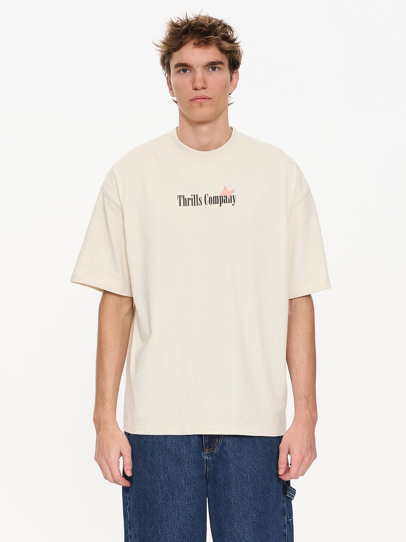 Adapt Box Fit Oversize Tee - Heritage White