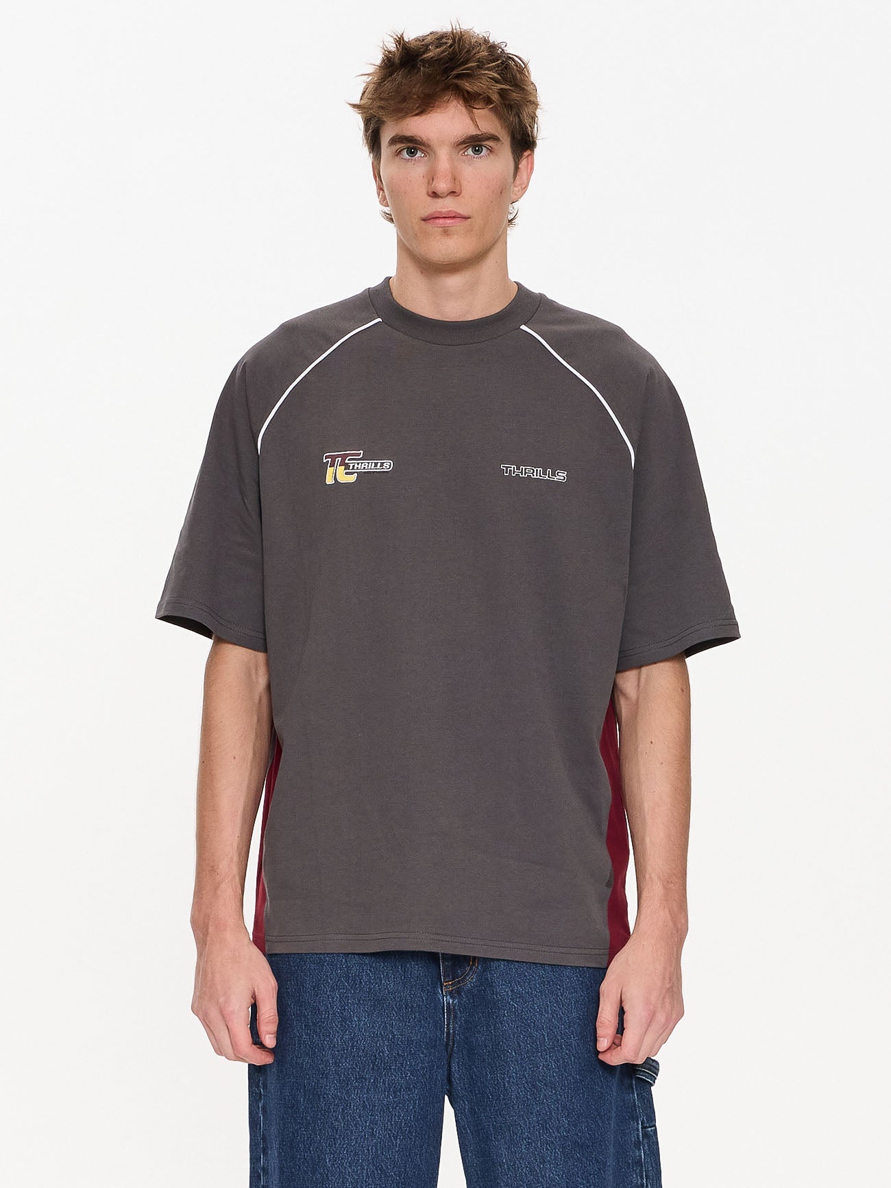 Motion Box Fit Oversize Tee - Merch Black