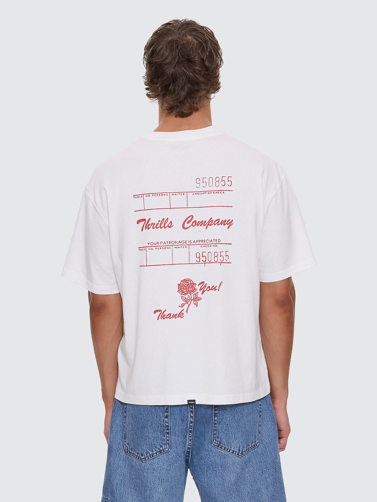 Appreciation Box Fit Cropped Tee - Dirty White