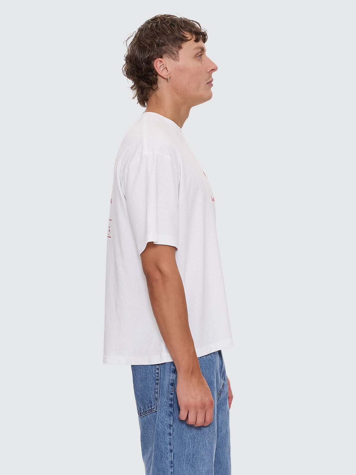 Appreciation Box Fit Cropped Tee - Dirty White