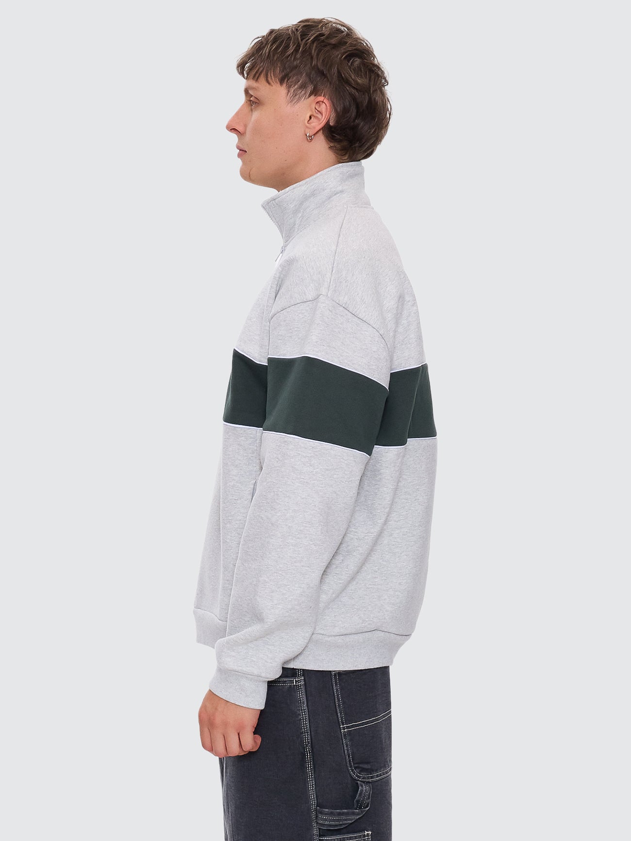 Lifted Spirits Quarter Zip Fleece - Snow Marle