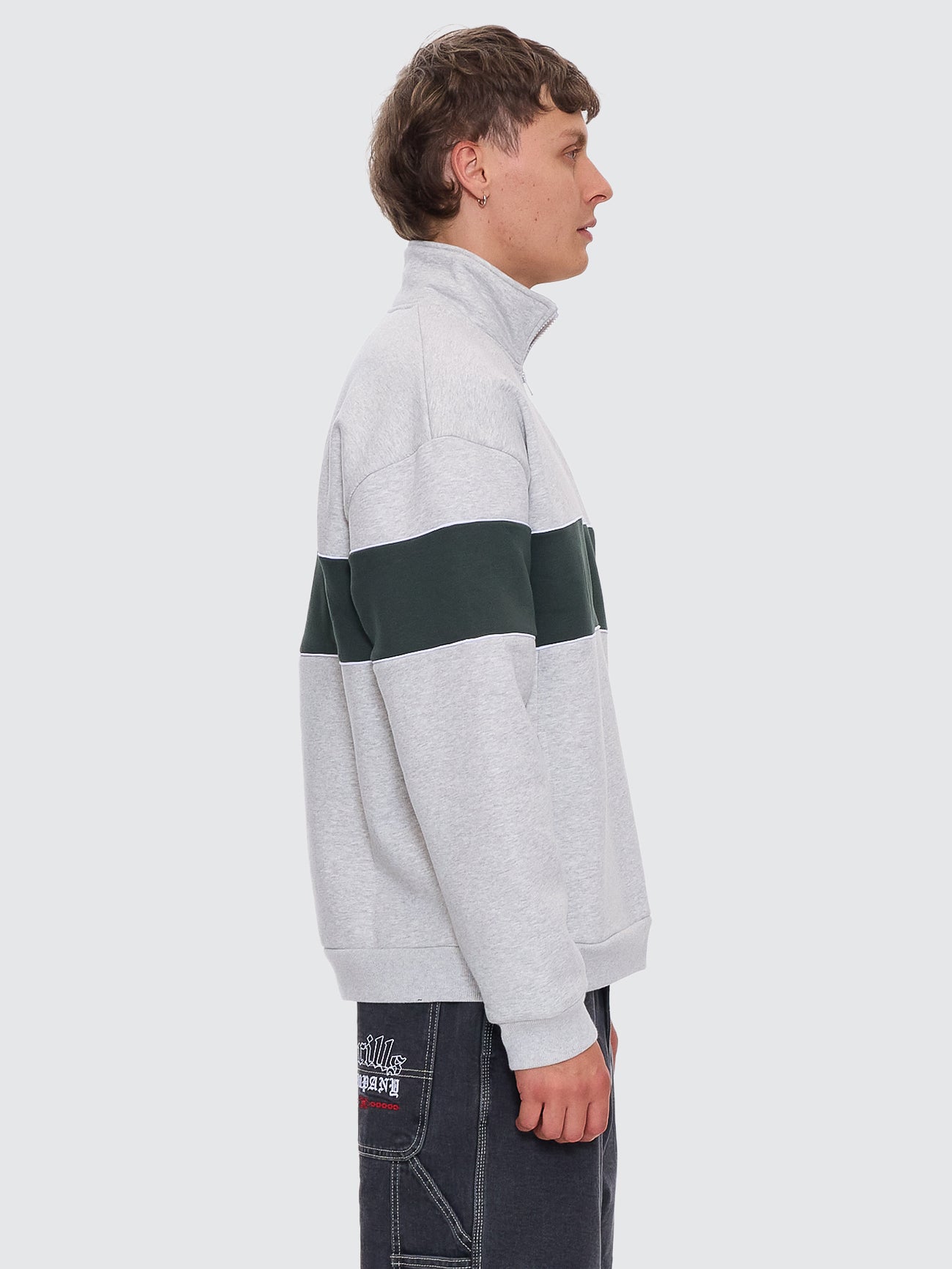 Lifted Spirits Quarter Zip Fleece - Snow Marle