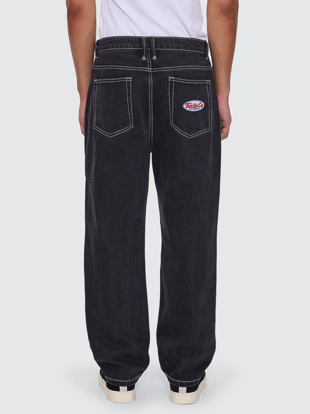Double Time Slacker Relaxed Denim Jean - Aged Black