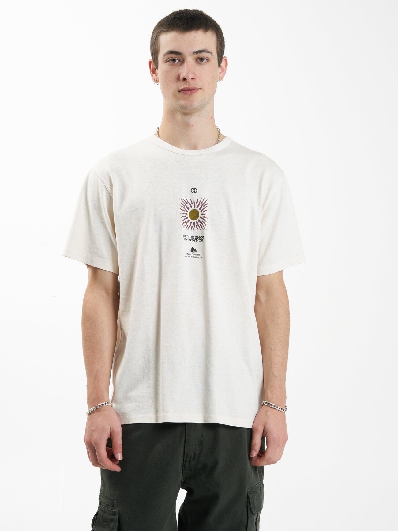 Hemp Experience Existence Merch Fit Tee - Heritage White