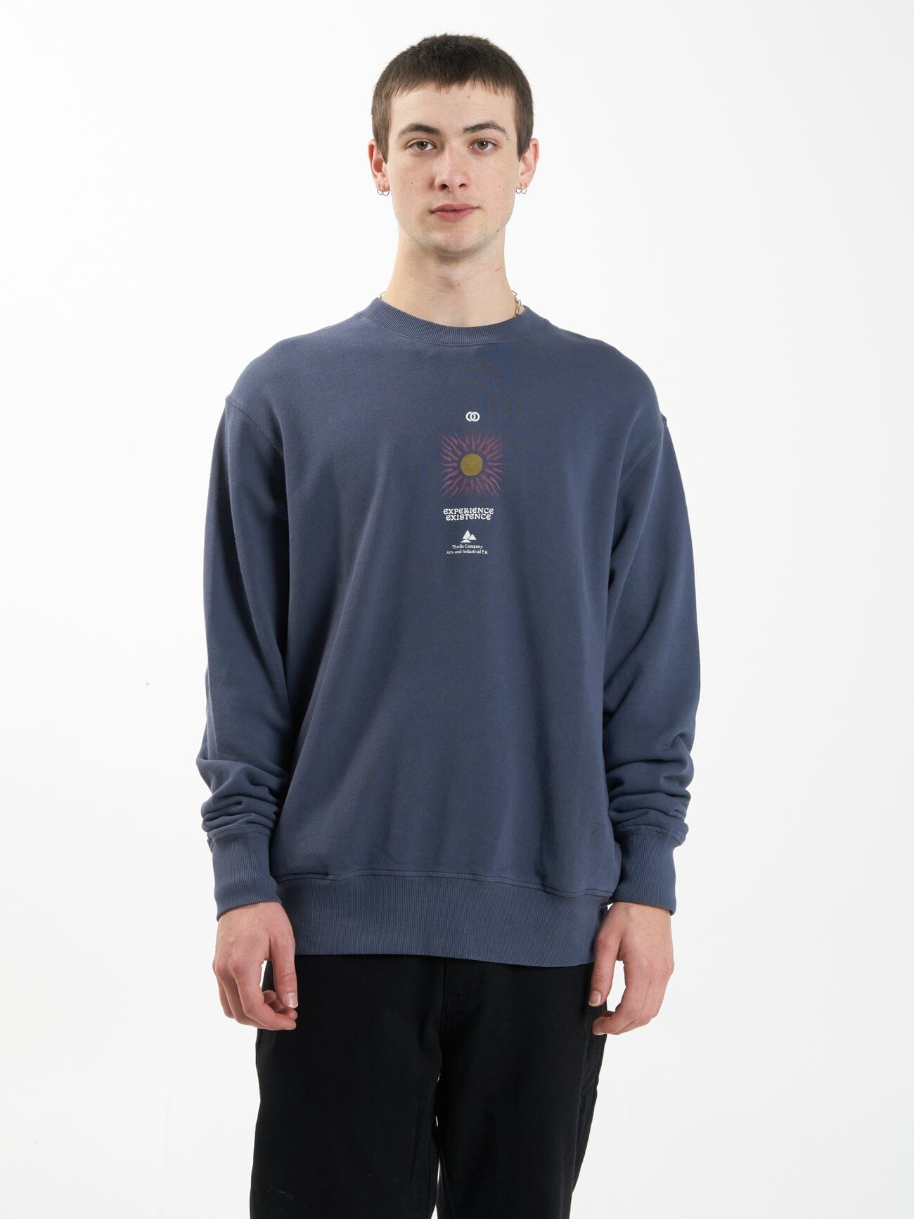 Experience Existence Oversize Crew - Mood Indigo