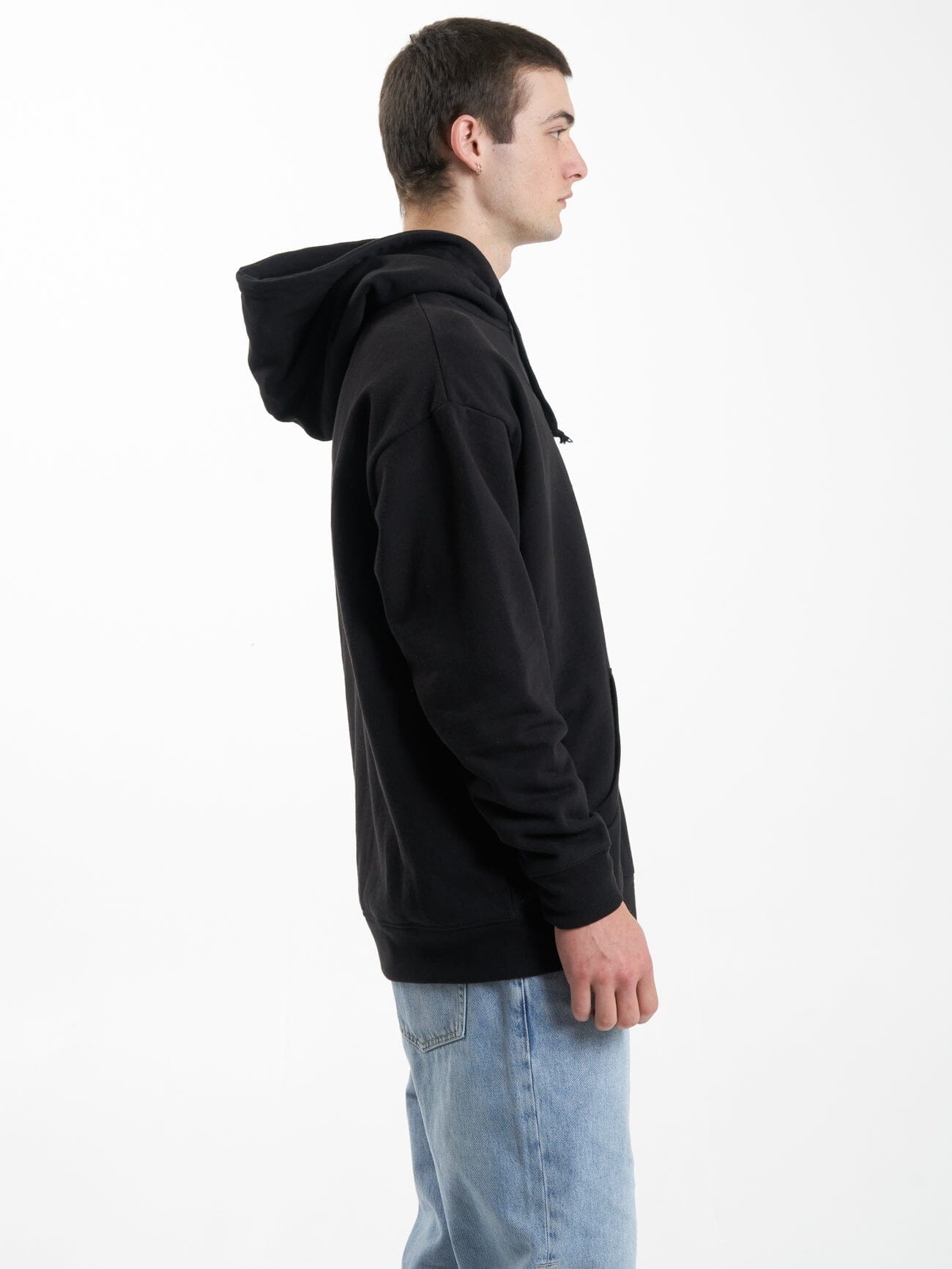 Cortex Zip Hood Fleece - Black