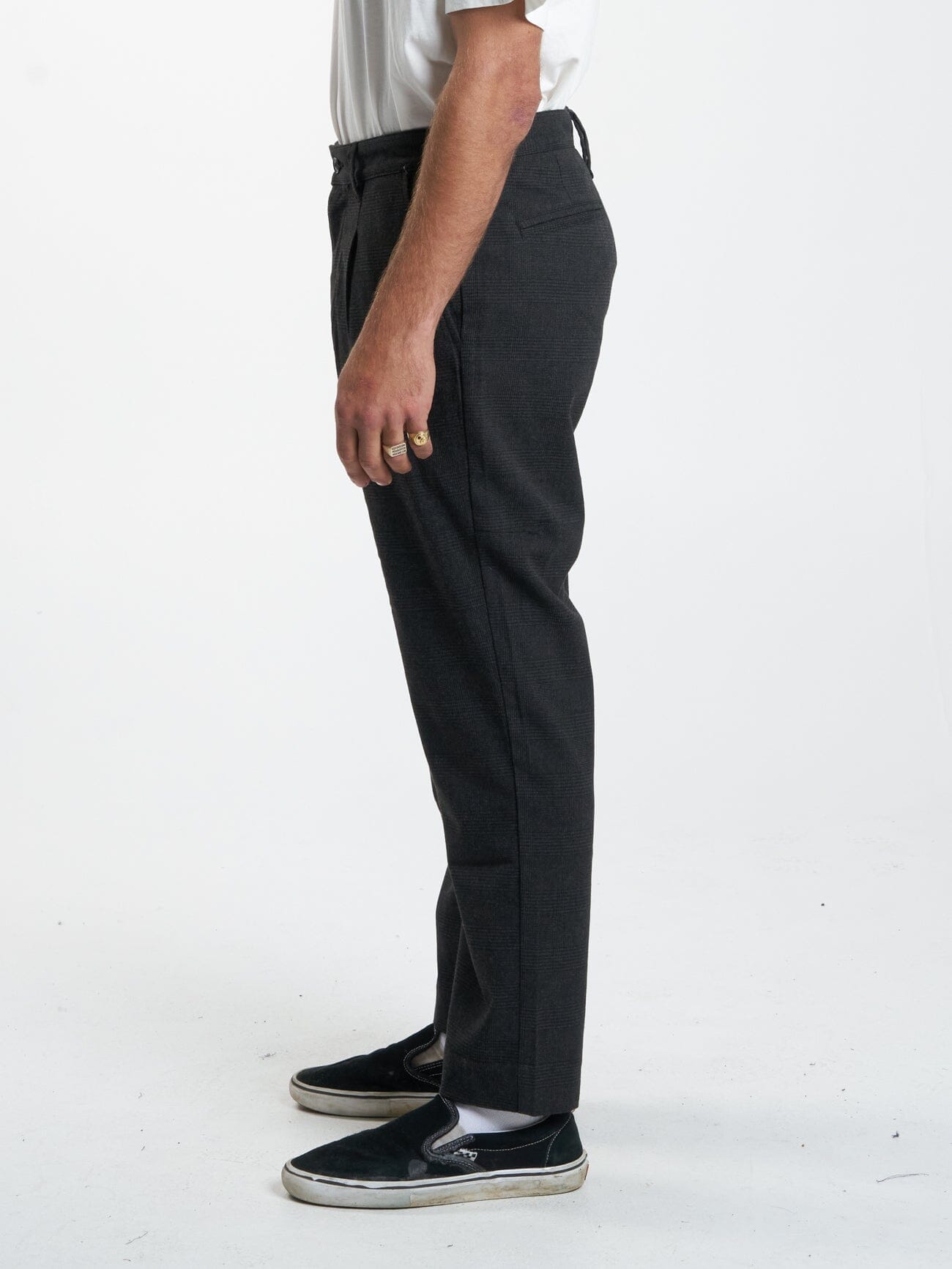 Jacob Plaid Pant - Black