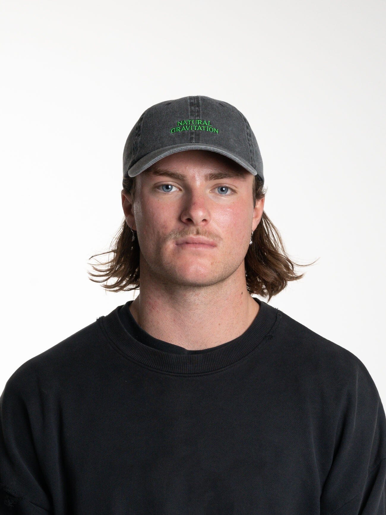Gravitating Naturally Panel Cap - Merch Black