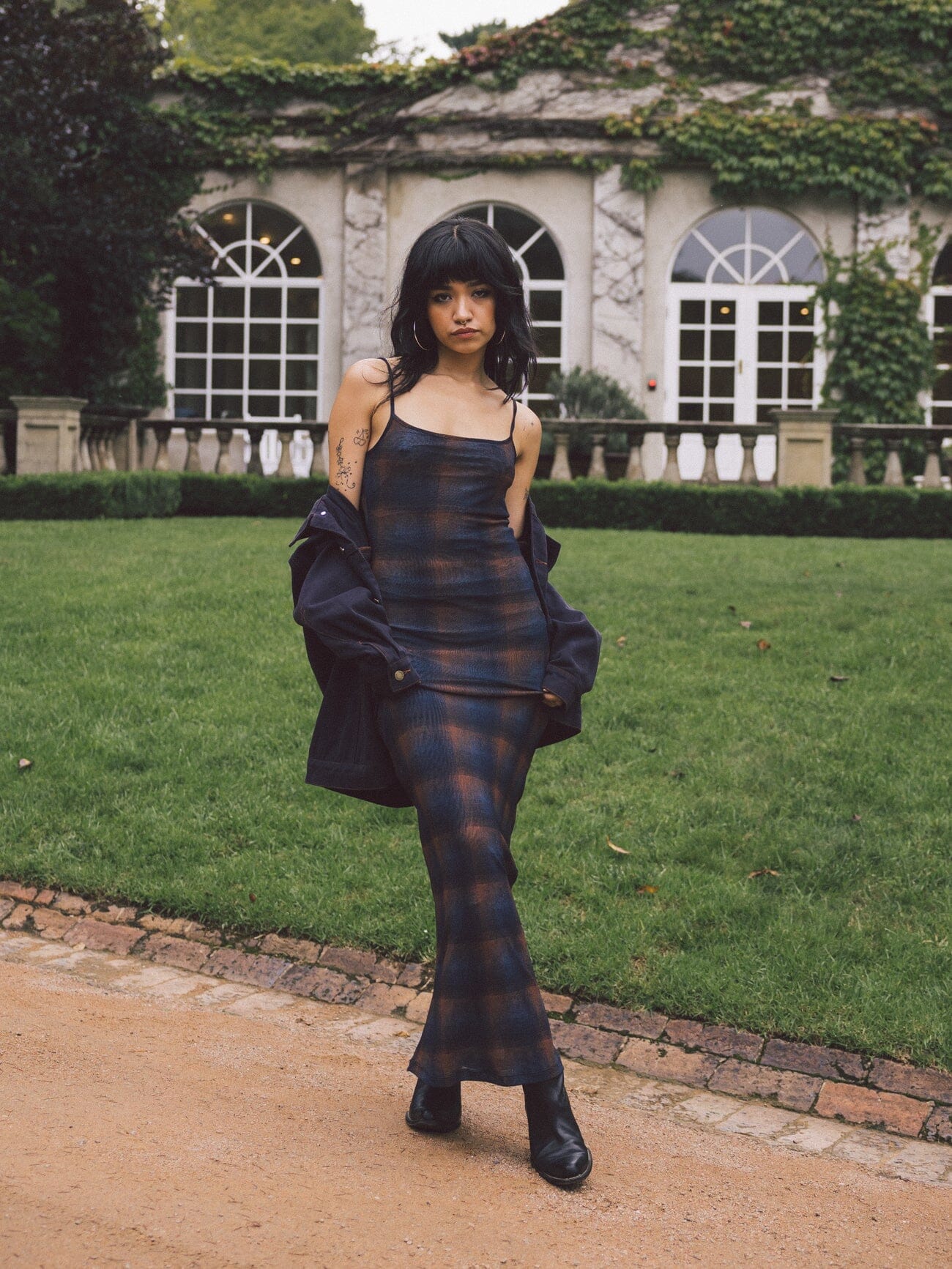 Enmesh Dress - Midnight Blue