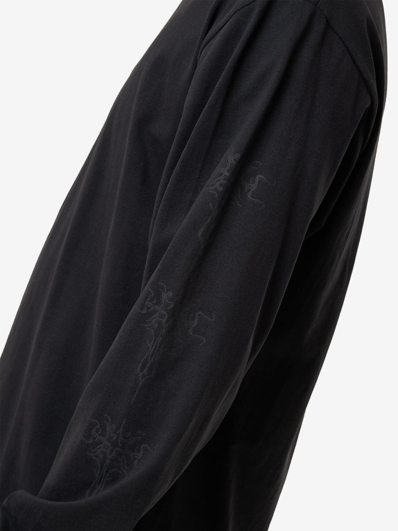 Filter Oversize Fit Long Sleeve Tee - Faded Black XS
