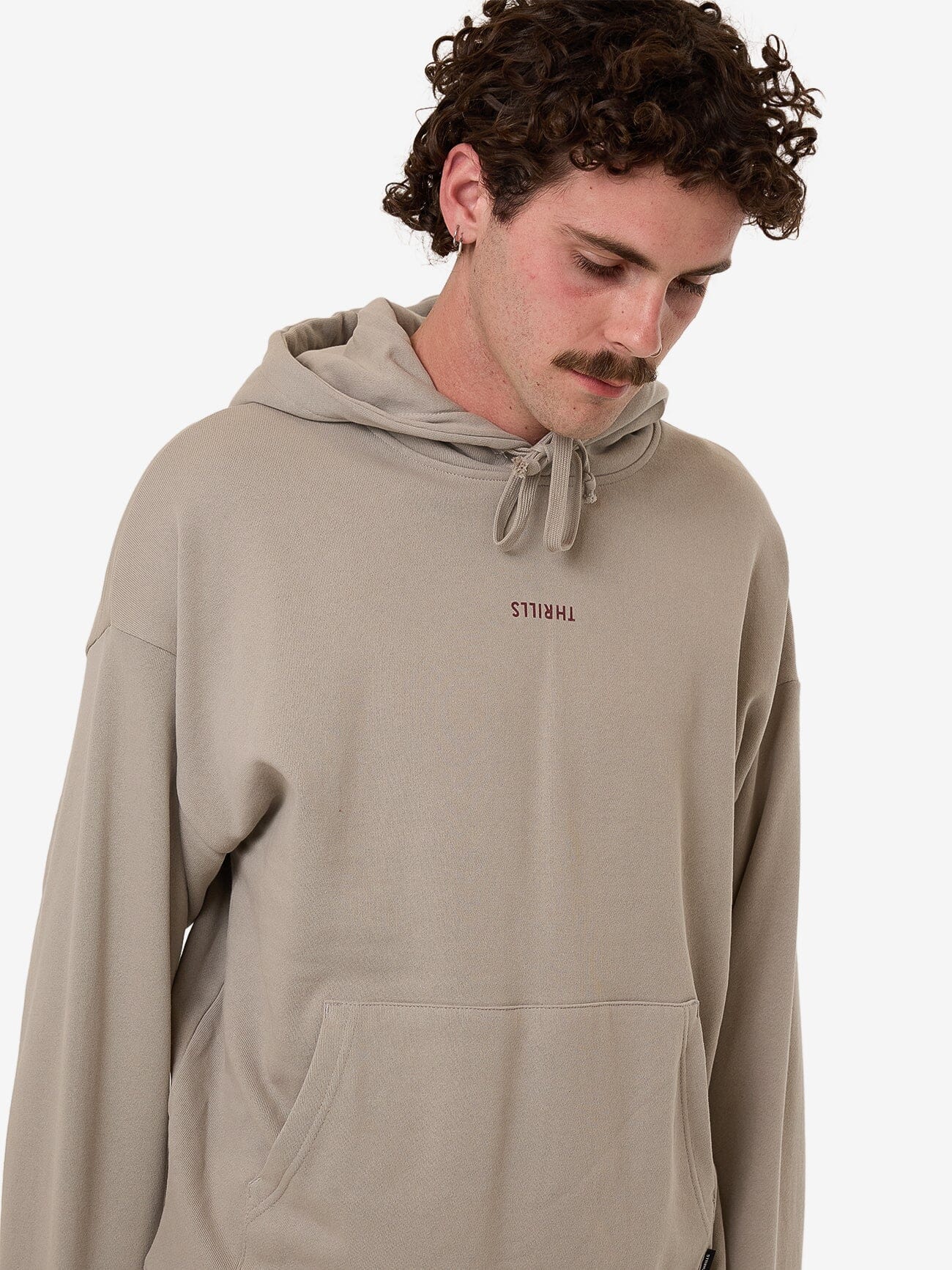 Minimal Thrills Slouch Pull On Hood - String XS