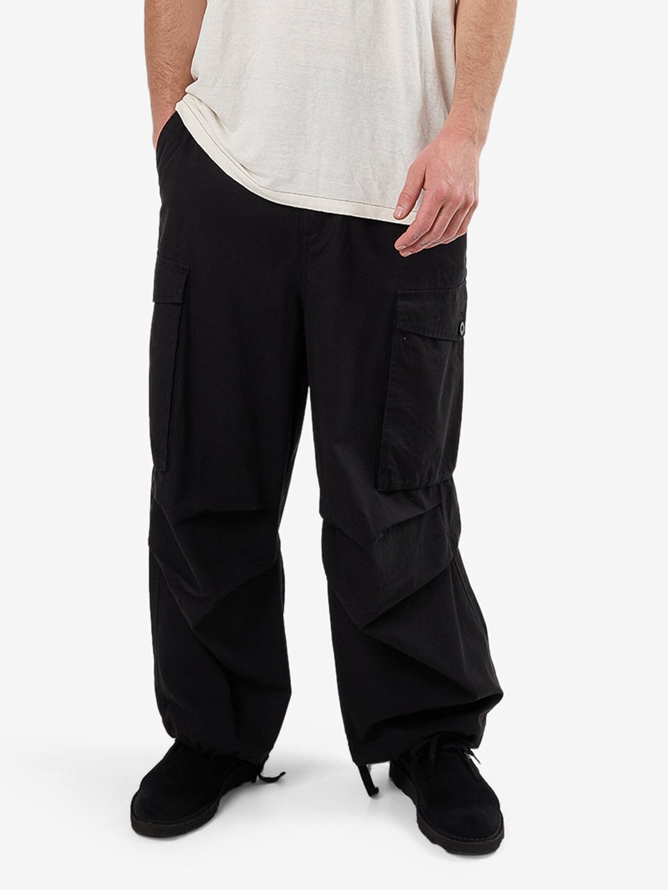 Big Loose Slacker Cargo Pant - Black 28