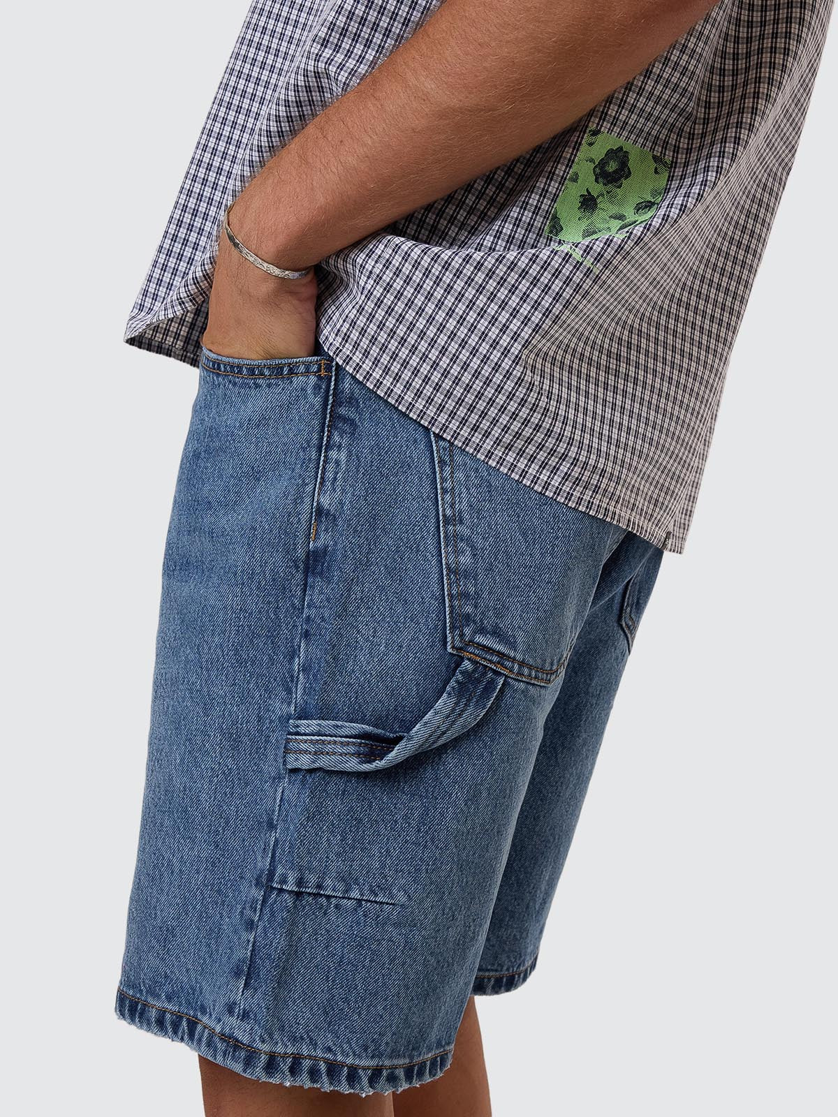 Slacker Denim Short - Stoned Blues 26