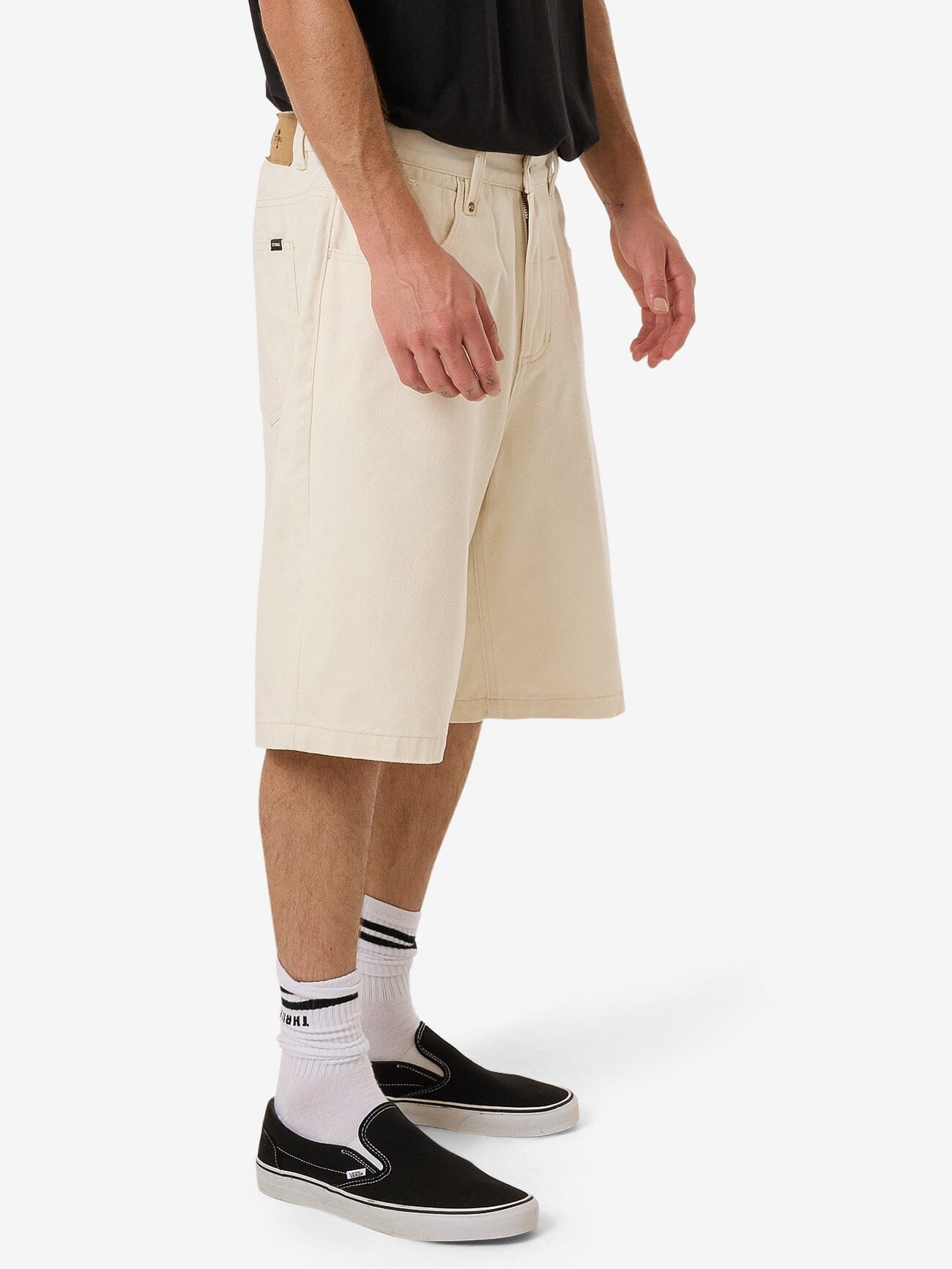 Big Slacker Denim Short - Heritage White 28