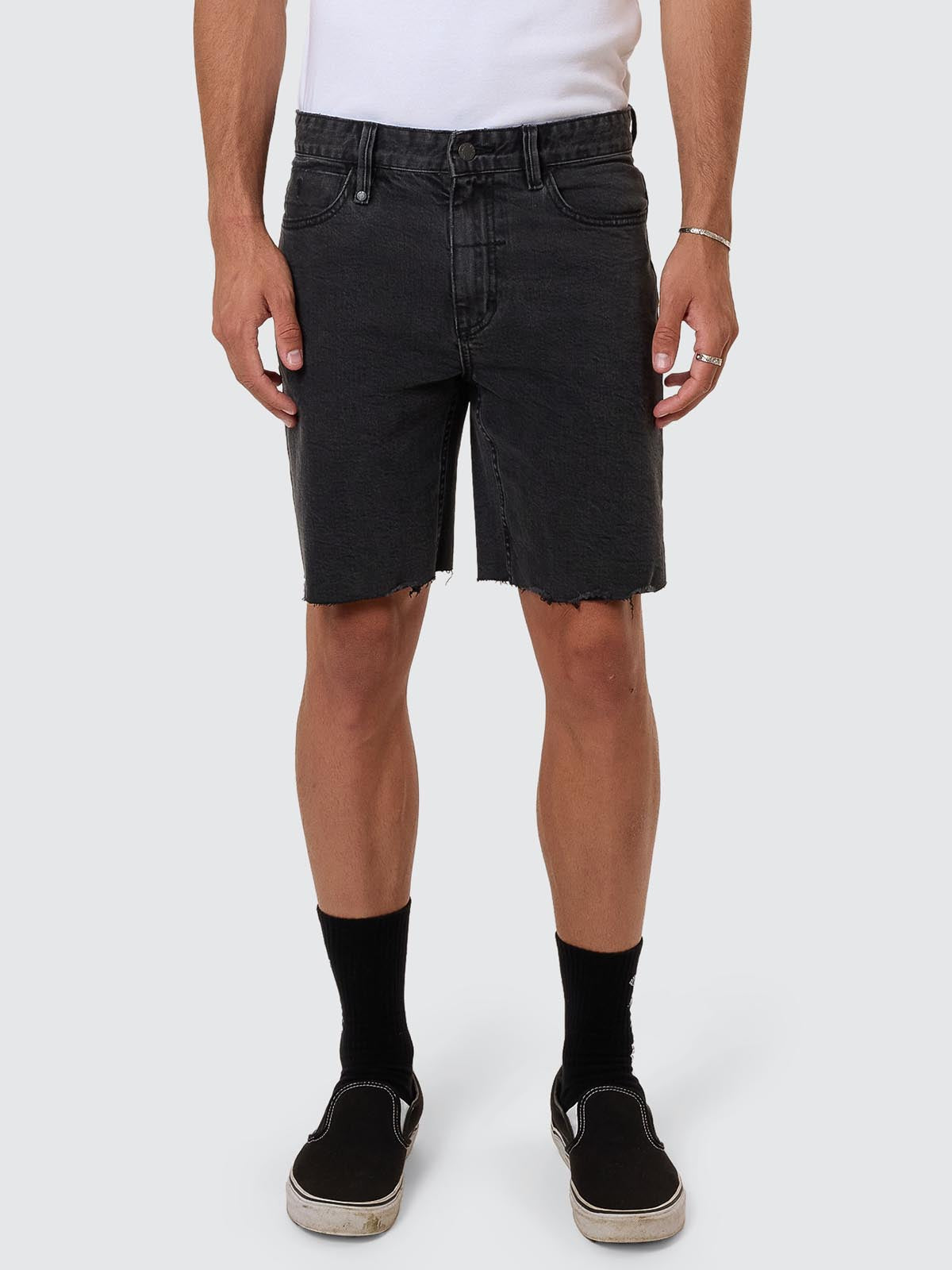 Bones Denim Short - Ash Black 26