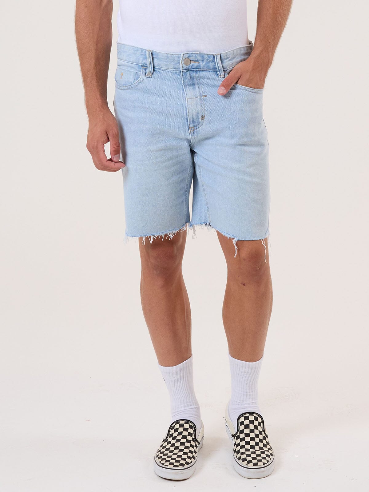 Bones Denim Short - Light Ash Blue 28