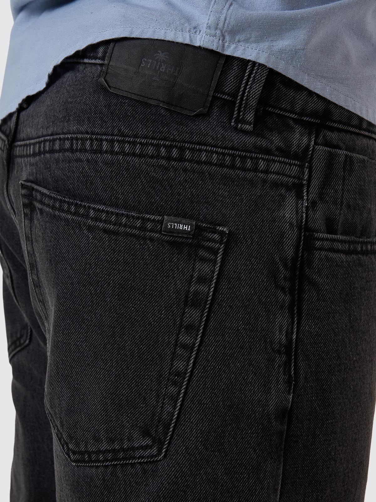 Chopped Denim Jean - Ash Black 26