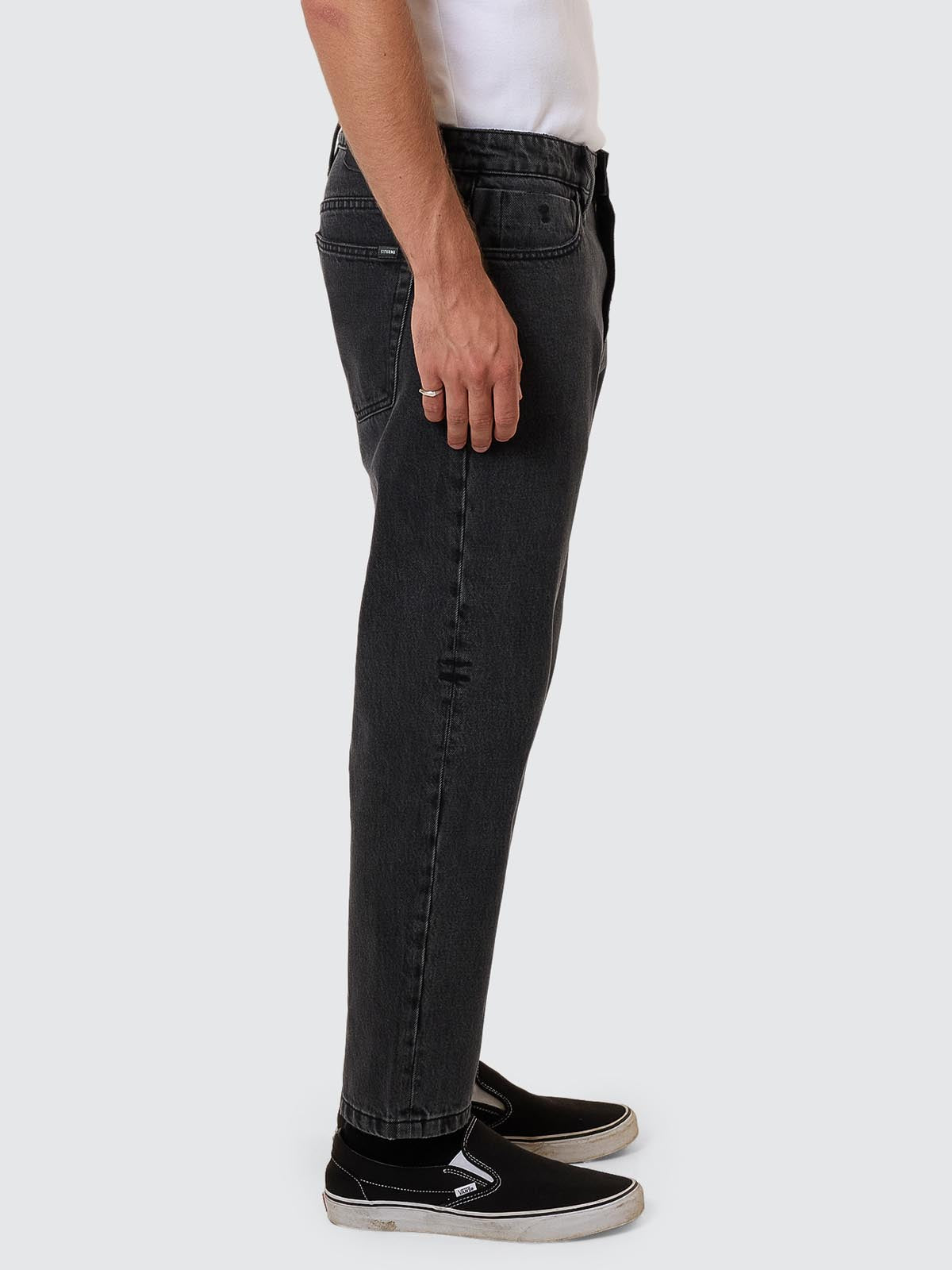 Chopped Denim Jean - Ash Black 26