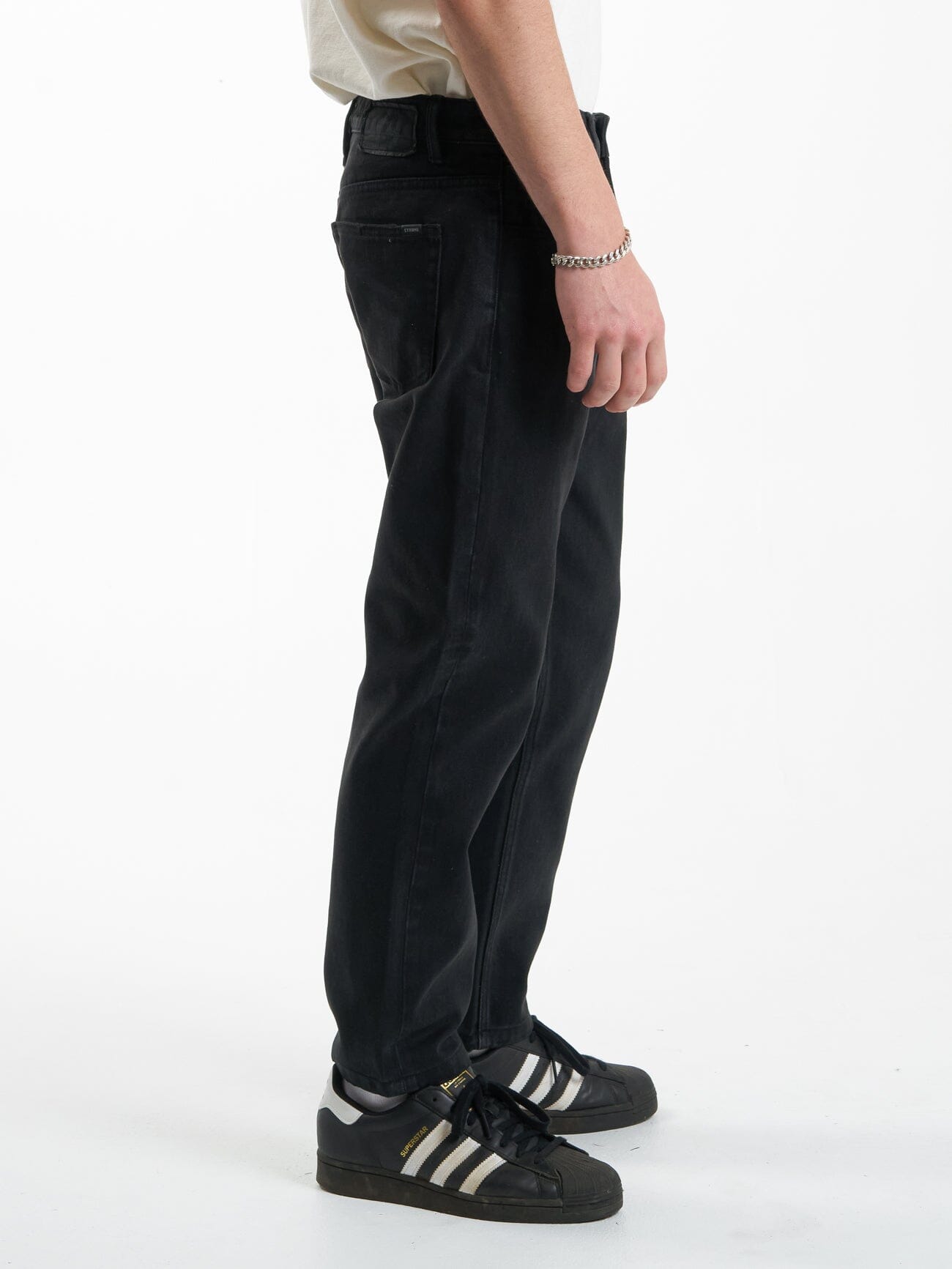 Chopped Straight Cropped Denim Jean - Dusk Black