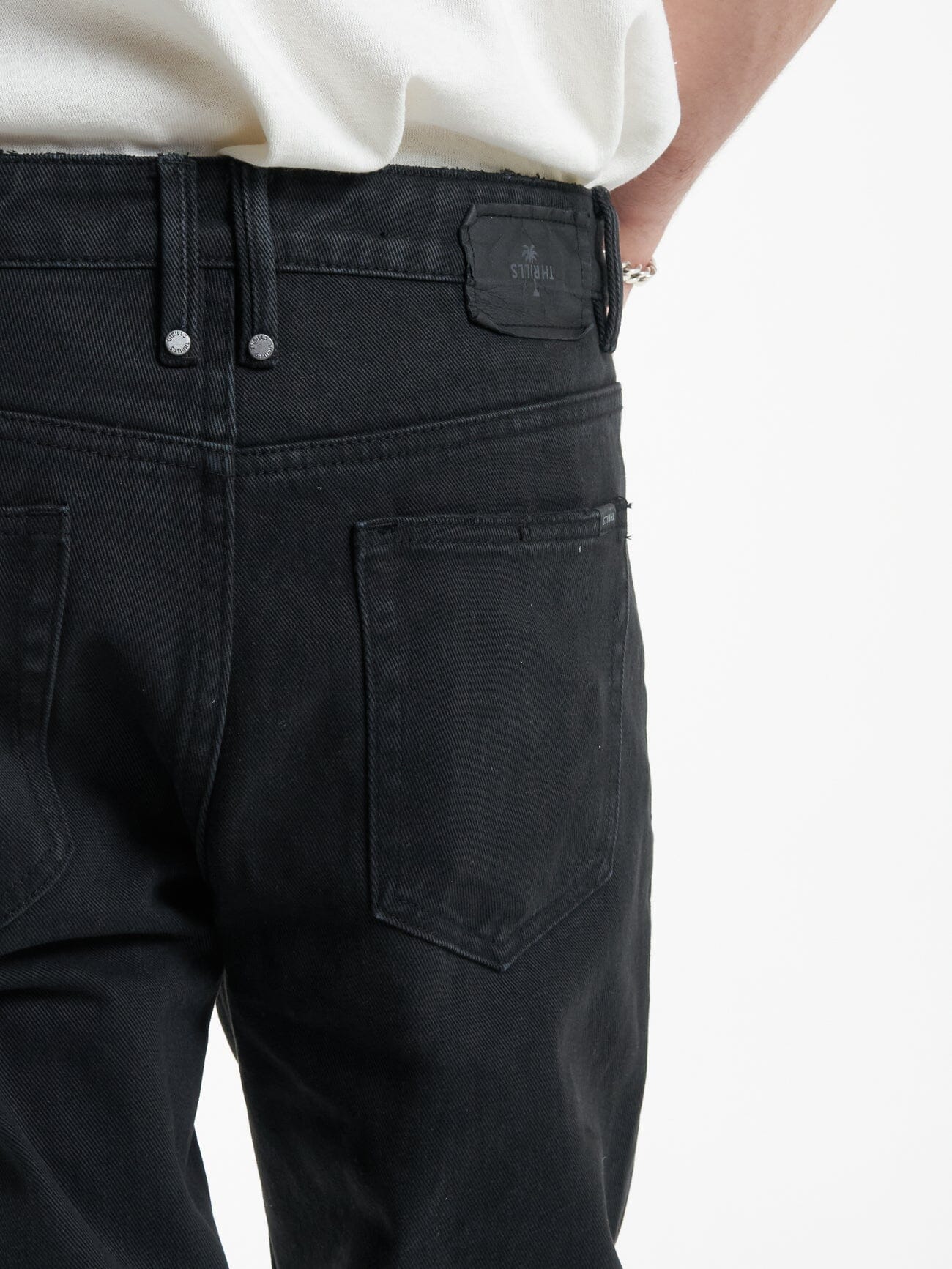 Chopped Straight Cropped Denim Jean - Dusk Black