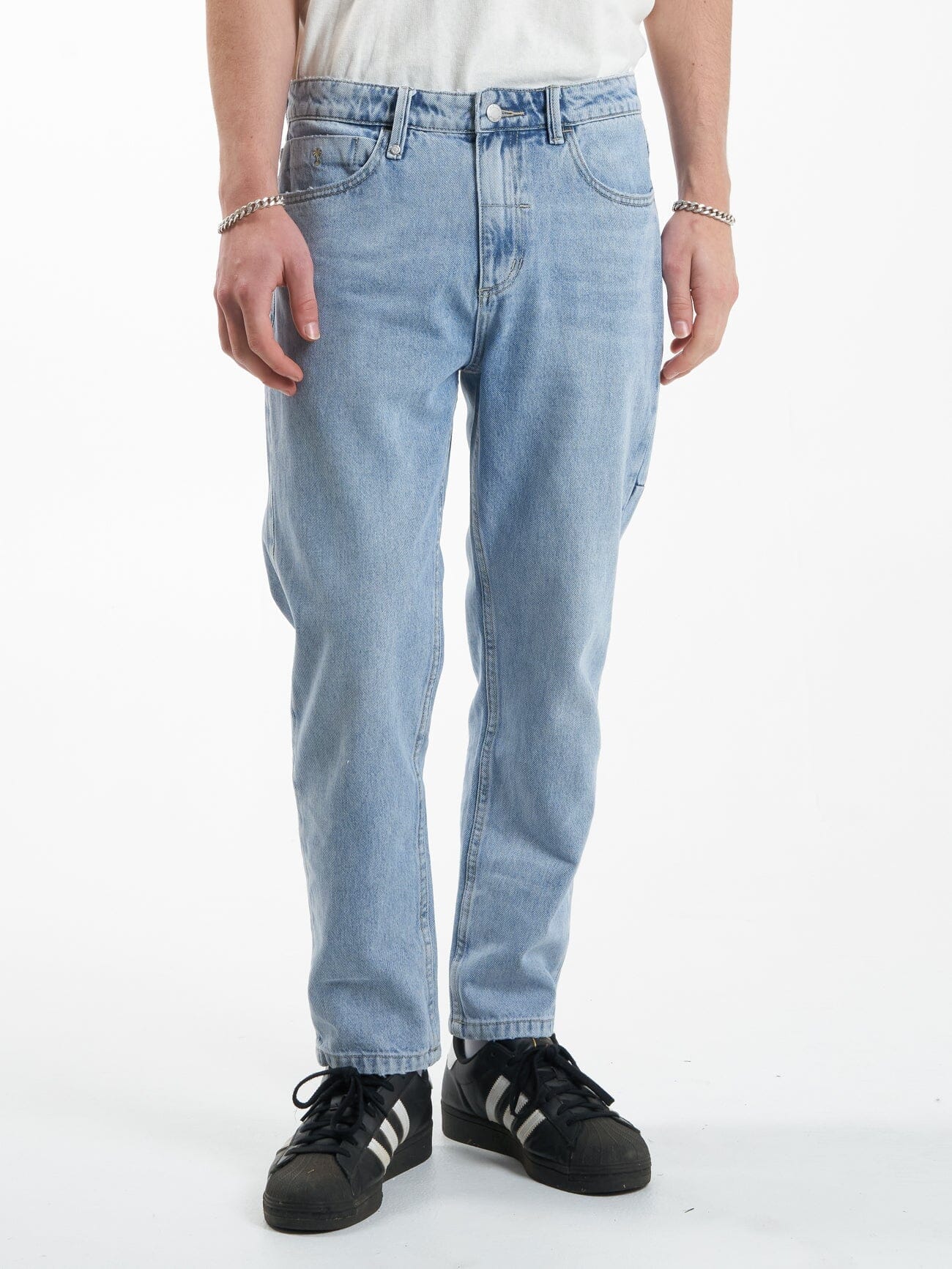 Chopped Straight Cropped Denim Jean - Endless Blue