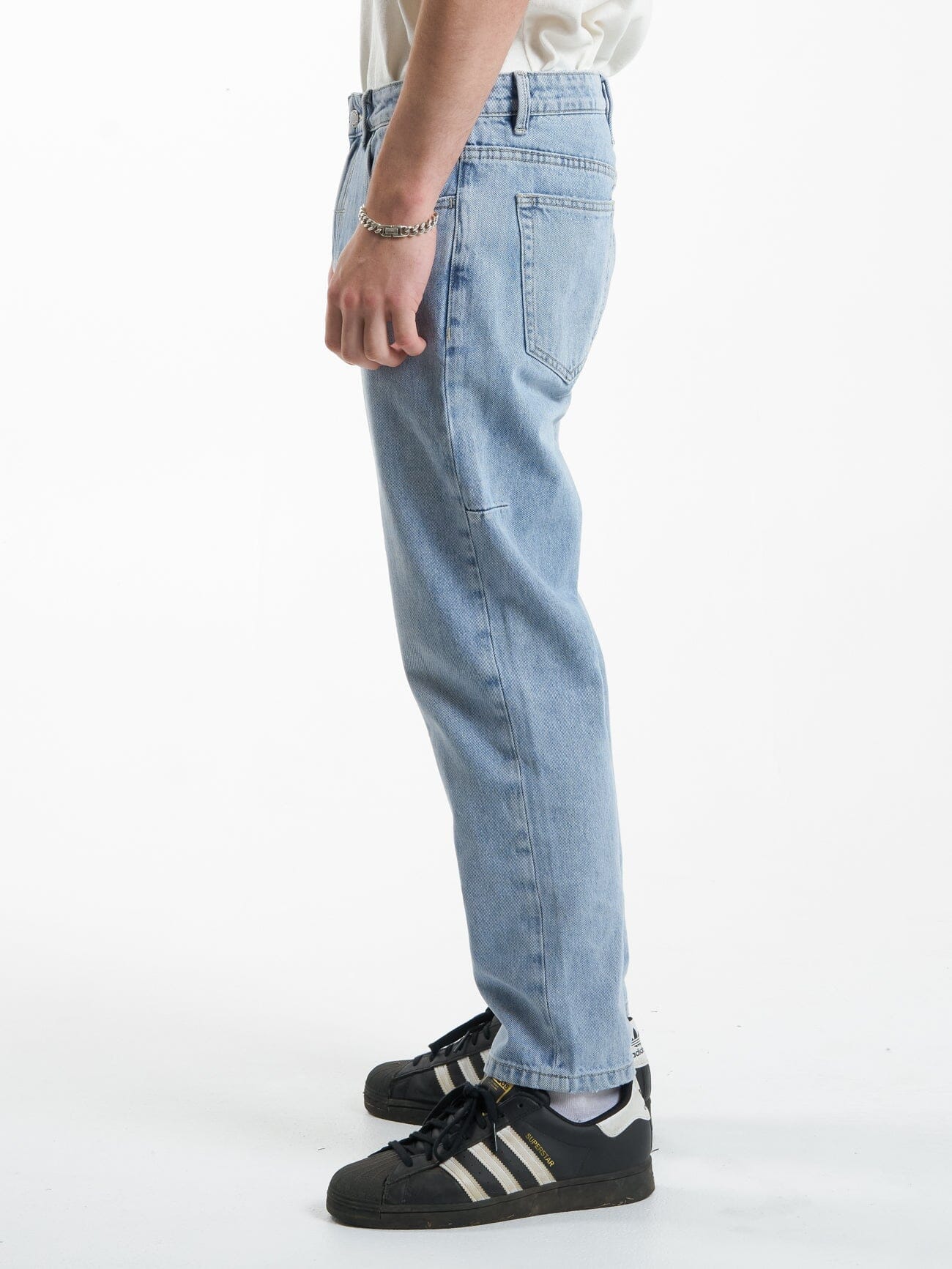 Chopped Straight Cropped Denim Jean - Endless Blue
