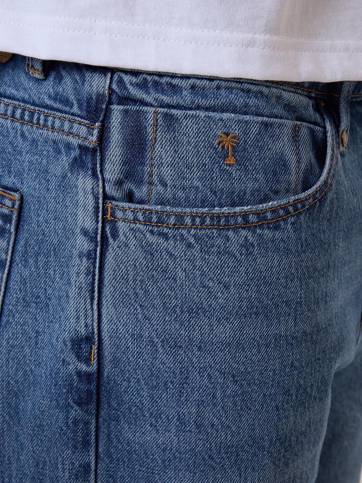Chopped Denim Jean - Stoned Blues 26