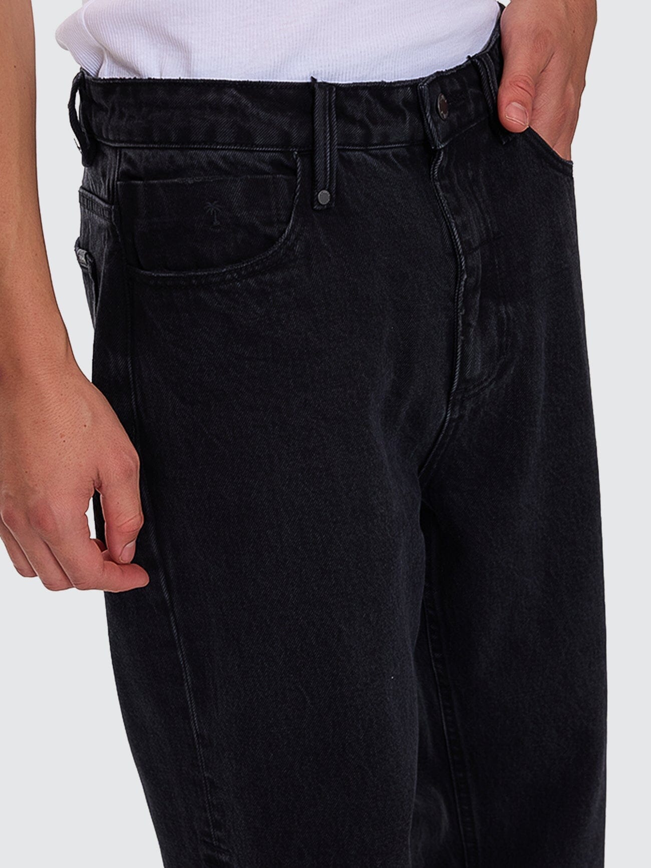 Slacker Relaxed Denim Jean - Aged Black 28