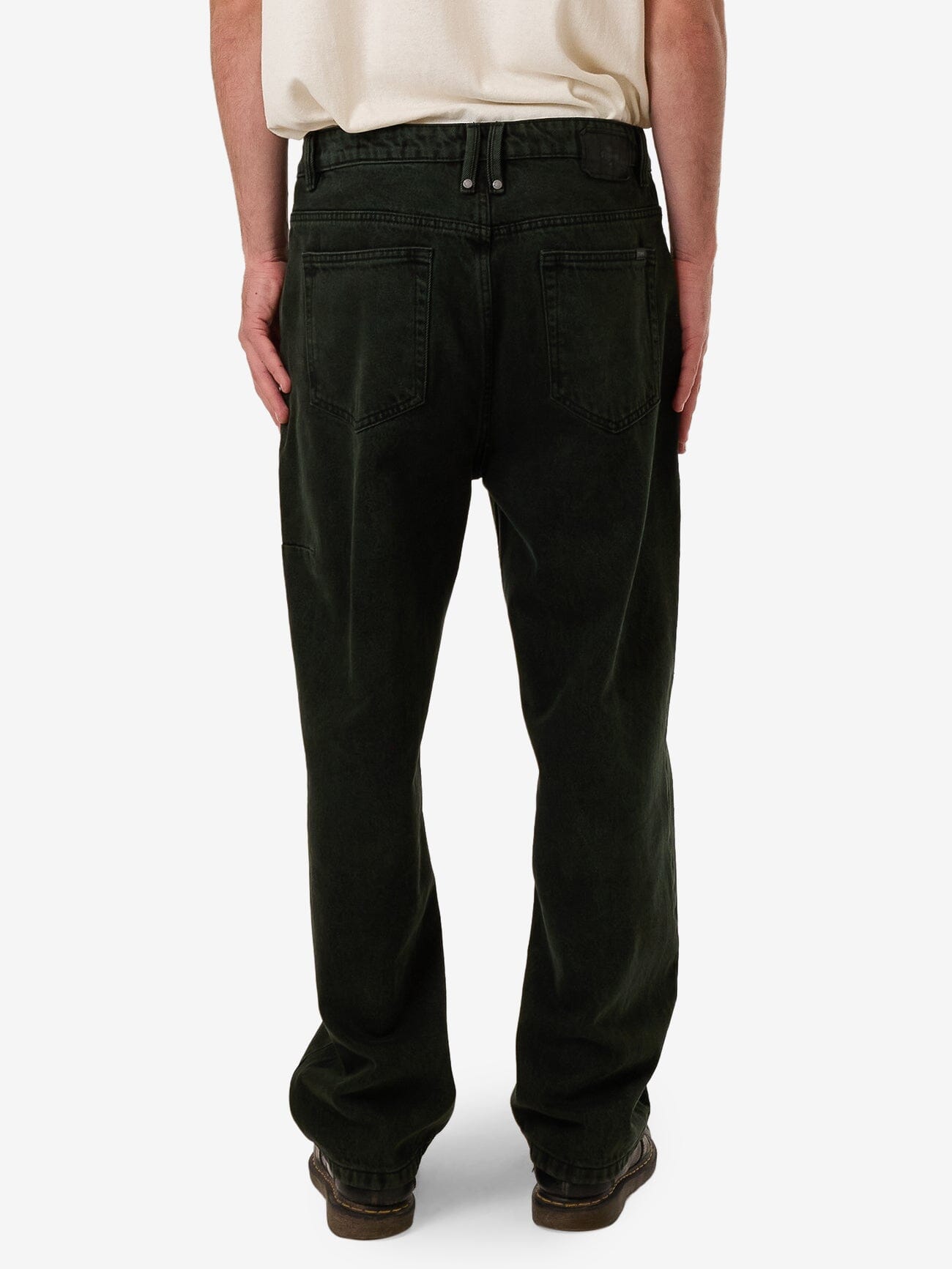 Slacker Denim Jean - Oil Green - Black 28