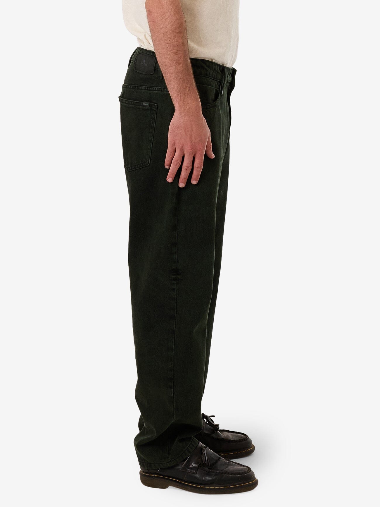 Slacker Denim Jean - Oil Green - Black 28