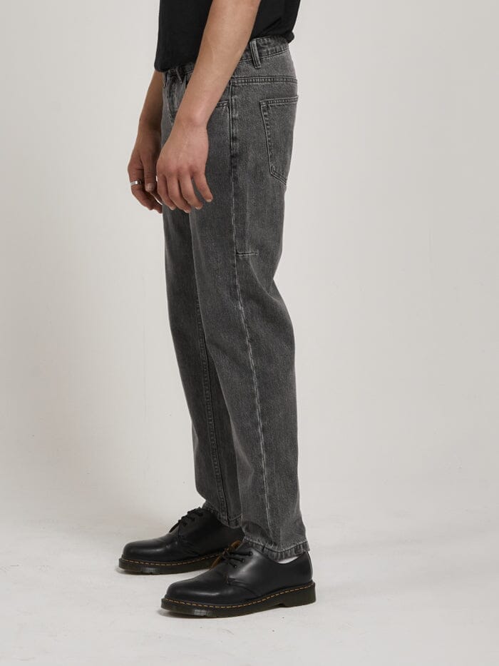 Unchopped Denim Jean - Asphalt Grey