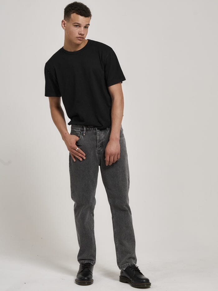 Unchopped Denim Jean - Asphalt Grey